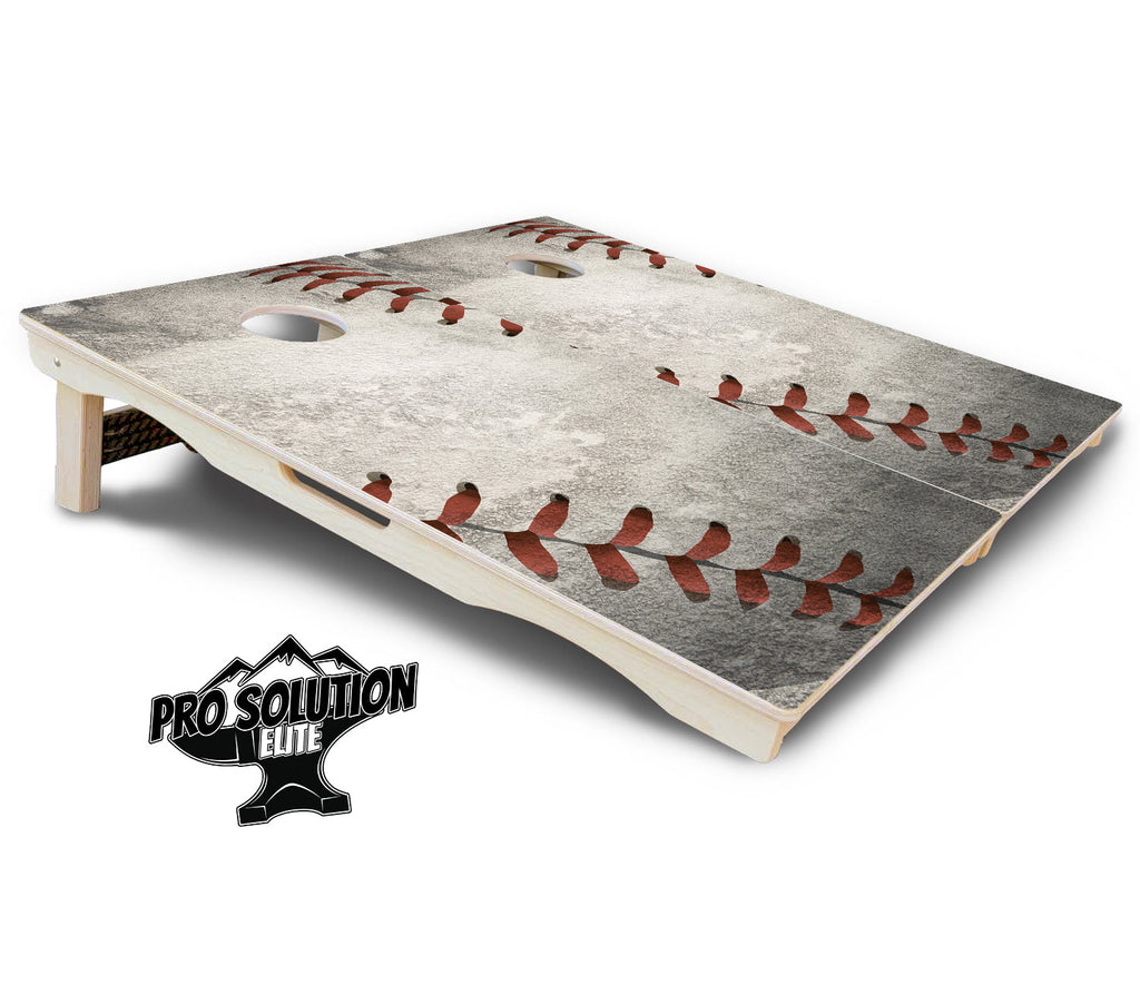 Worn Baseball & Glove Cornhole Boards - Pro Solution Elite Series