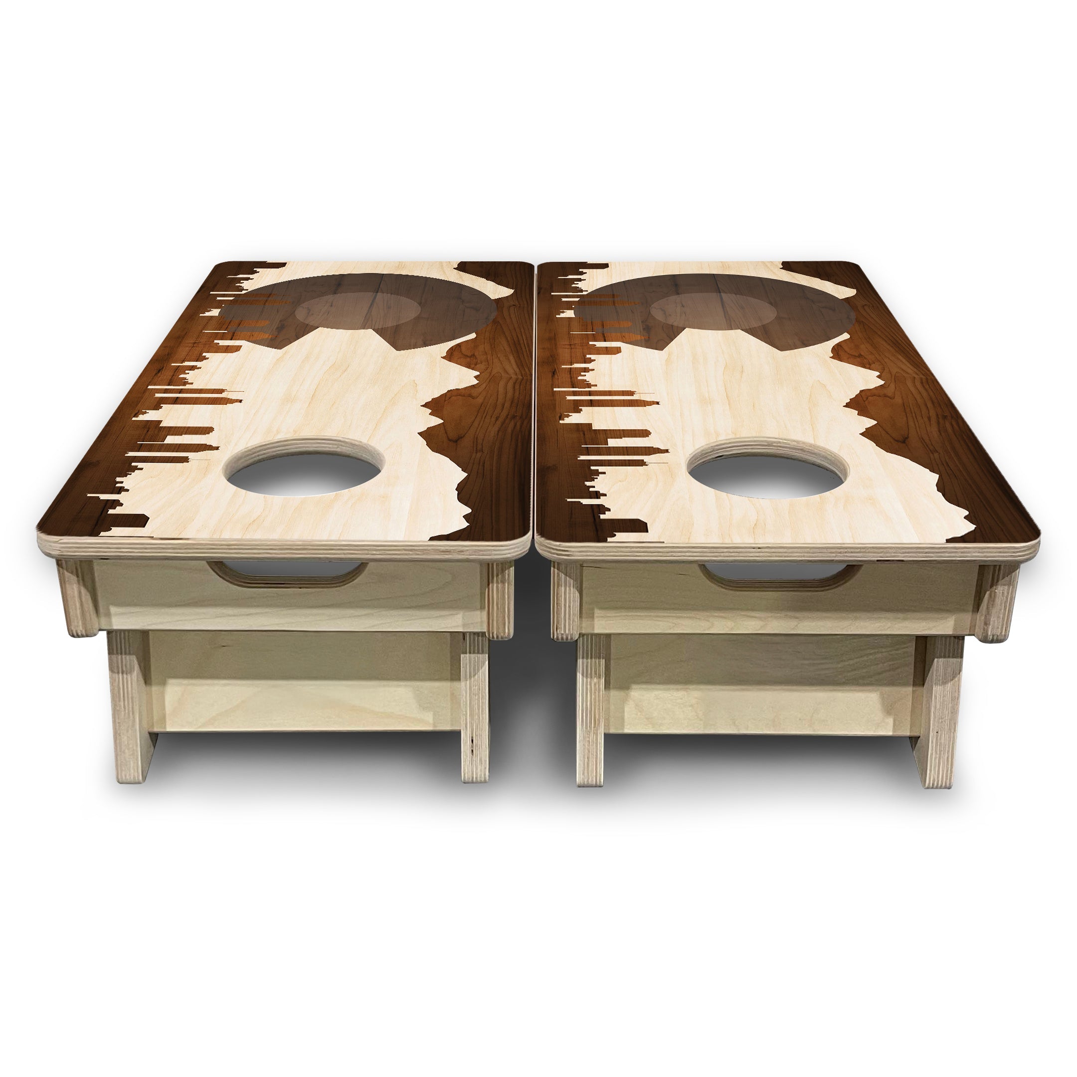 Colorado Wood Skyline - Mini or Vacation Size Cornhole Boards
