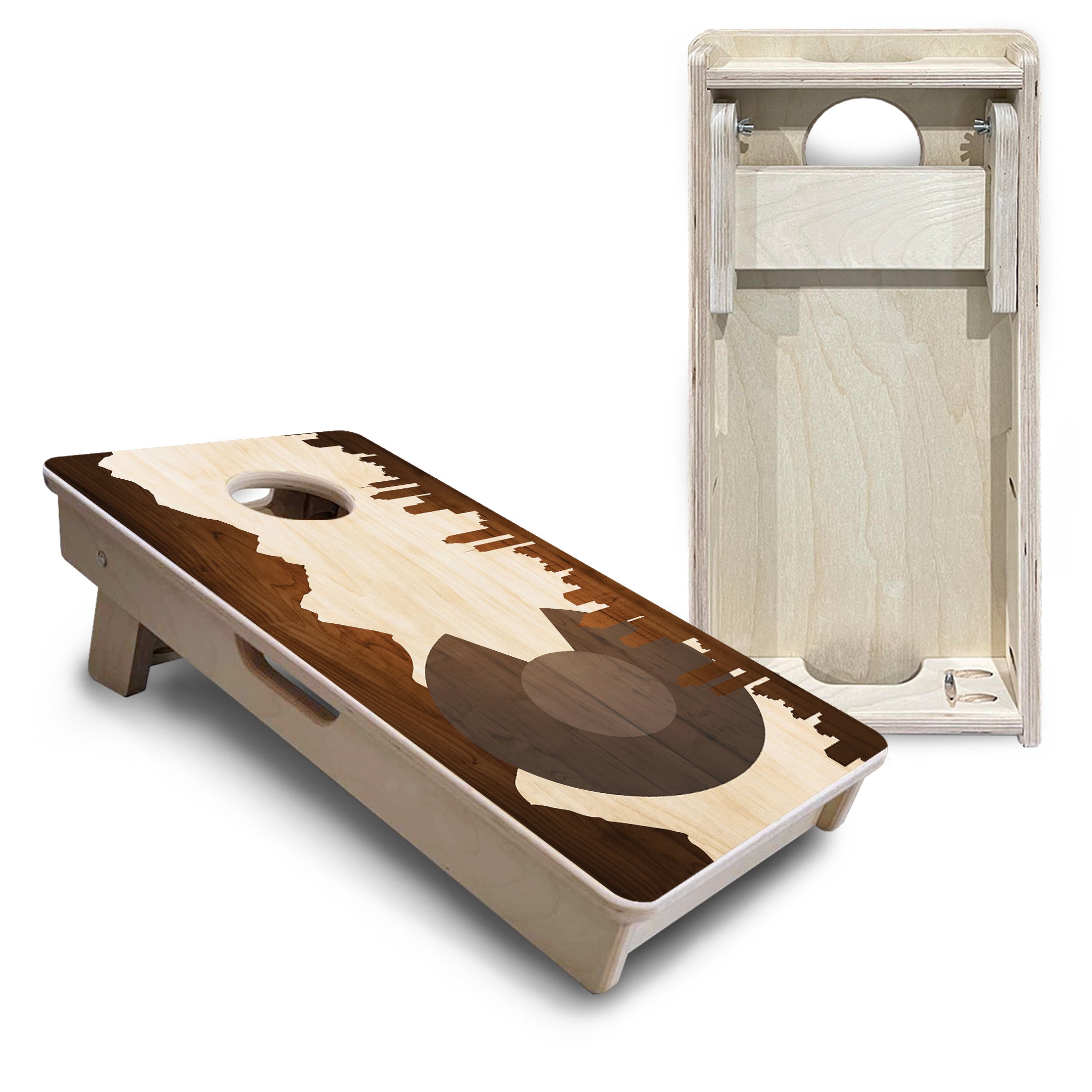 Colorado Wood Skyline - Mini or Vacation Size Cornhole Boards