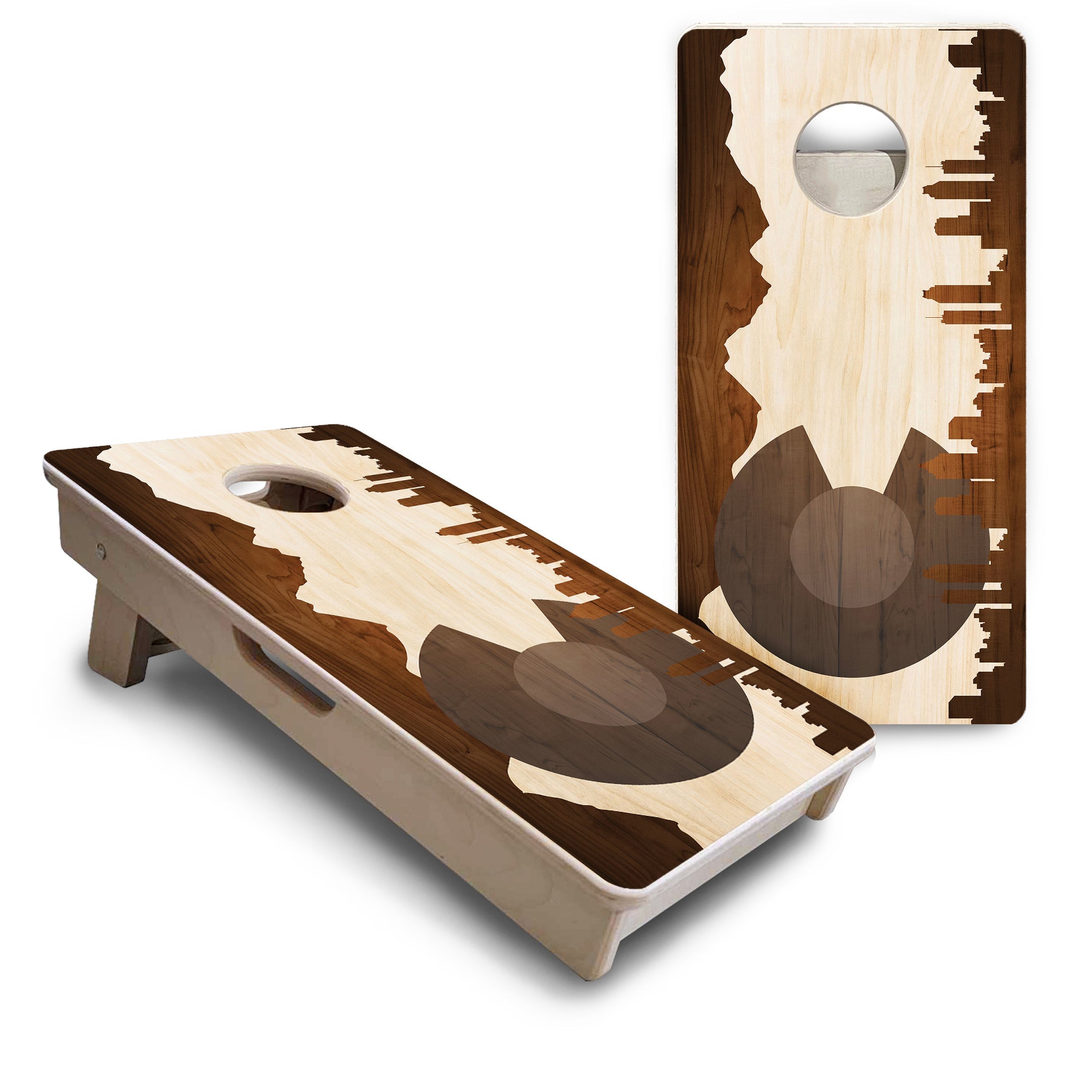 Colorado Wood Skyline - Mini or Vacation Size Cornhole Boards