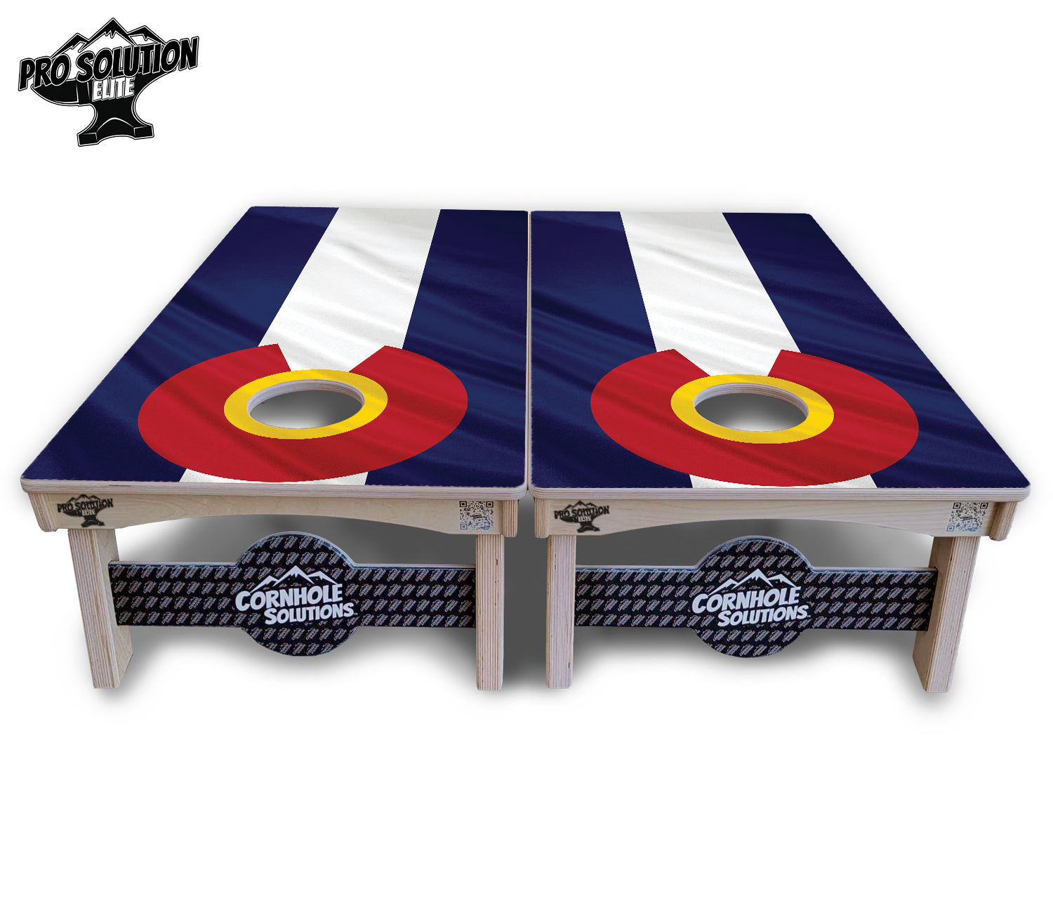 Colorful Colorado Flag Cornhole Boards - Pro Solution Elite Series