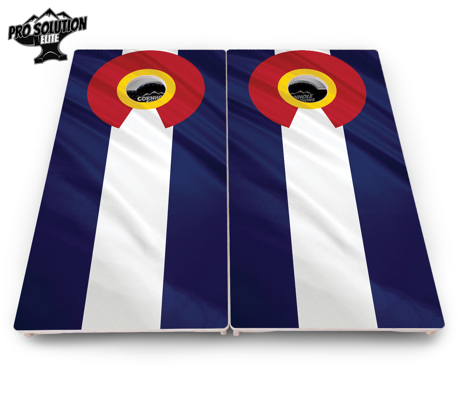 Colorful Colorado Flag Cornhole Boards - Pro Solution Elite Series