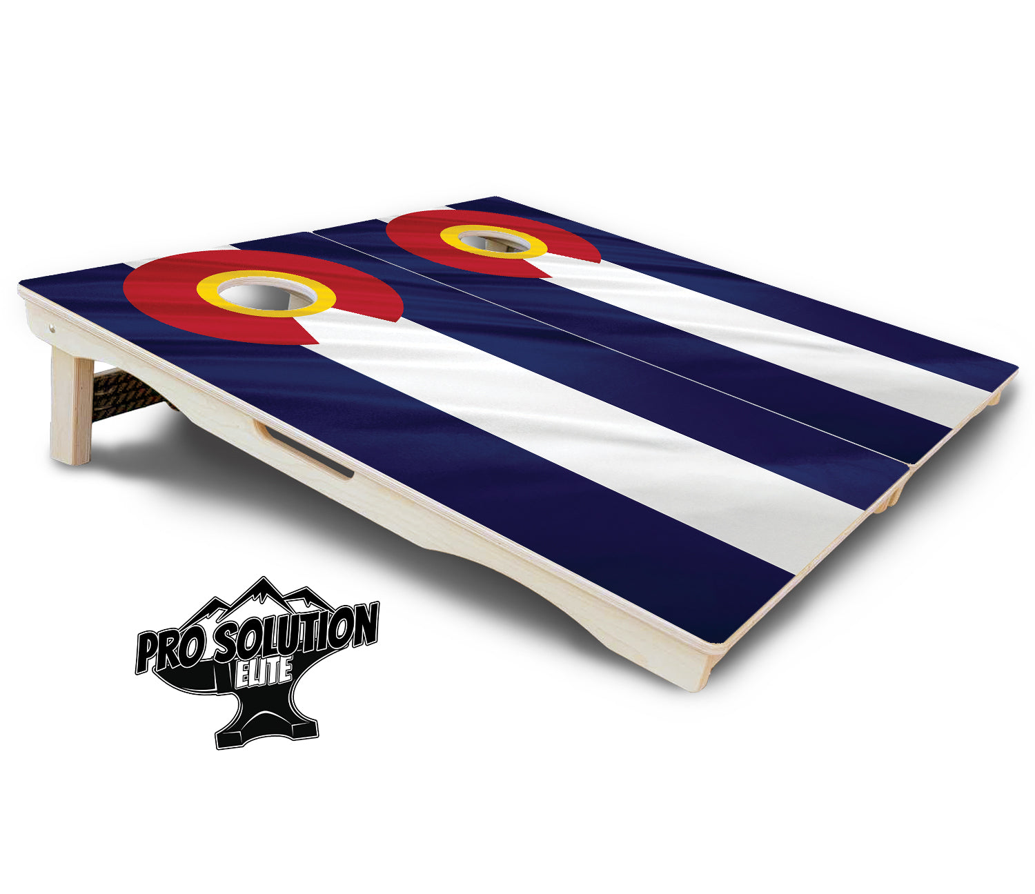 Colorful Colorado Flag Cornhole Boards - Pro Solution Elite Series