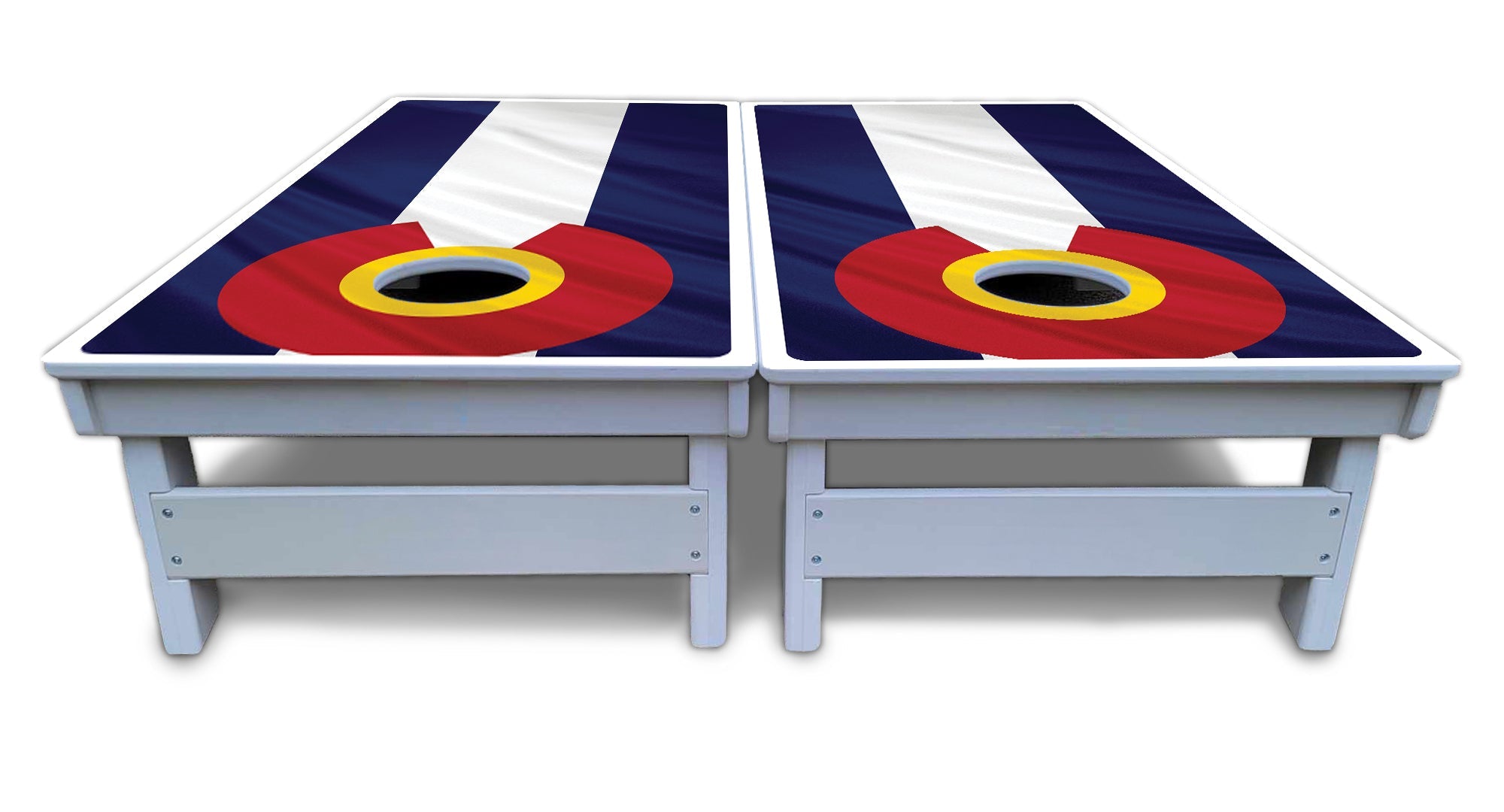 Colorful Colorado Flag Cornhole Boards - All Weather Series