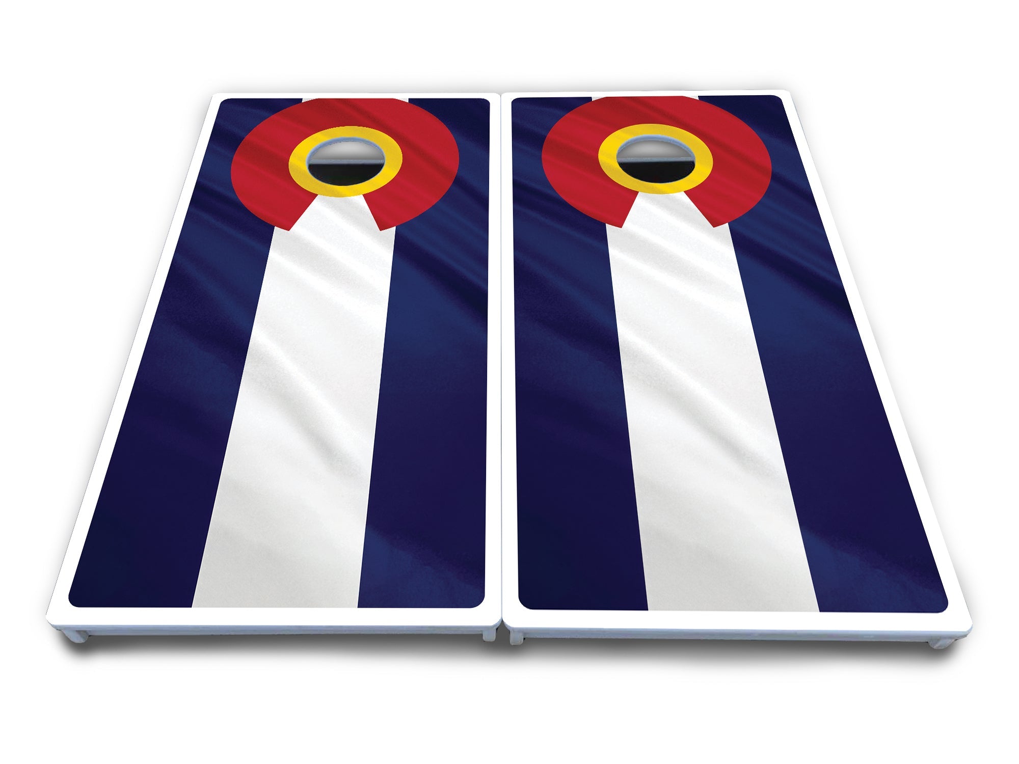Colorful Colorado Flag Cornhole Boards - All Weather Series