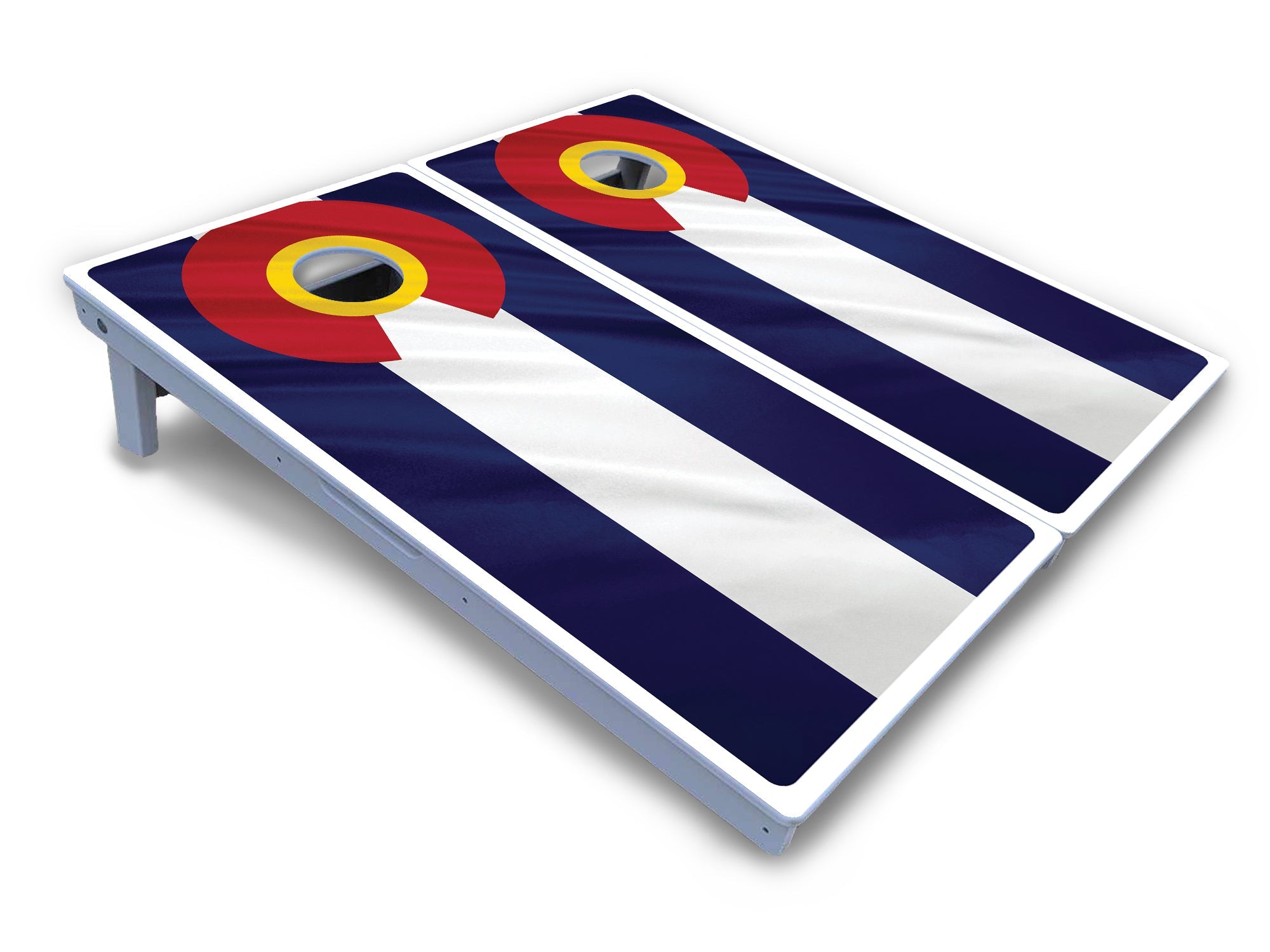 Colorful Colorado Flag Cornhole Boards - All Weather Series