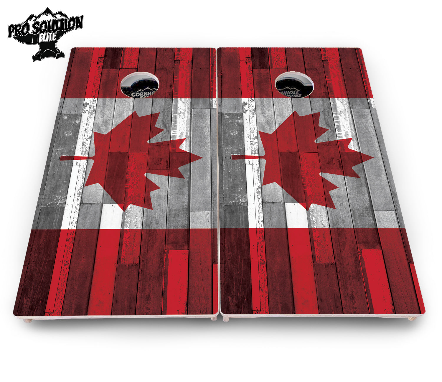 USA / Canada / Union Jack Plank Flag Cornhole Boards - Pro Solution Elite Series