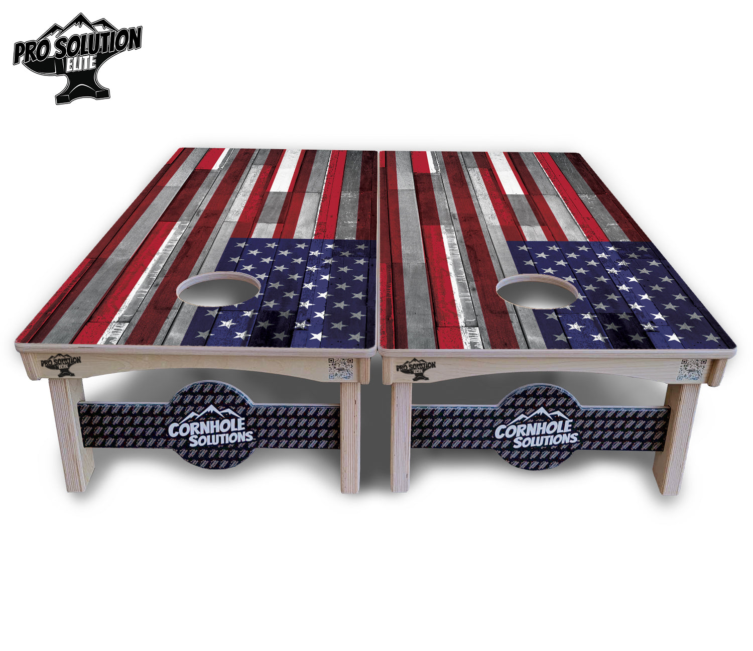 USA / Canada / Union Jack Plank Flag Cornhole Boards - Pro Solution Elite Series