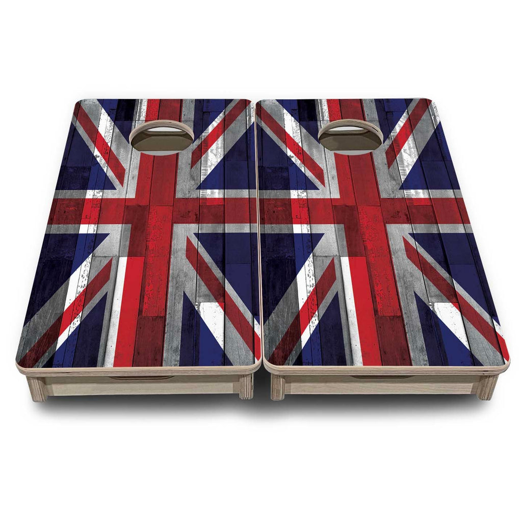 USA / Canada / Union Jack Plank Flag - Mini or Vacation Size Cornhole Boards