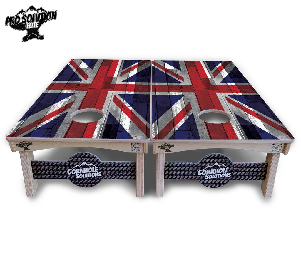 USA / Canada / Union Jack Plank Flag Cornhole Boards - Pro Solution Elite Series
