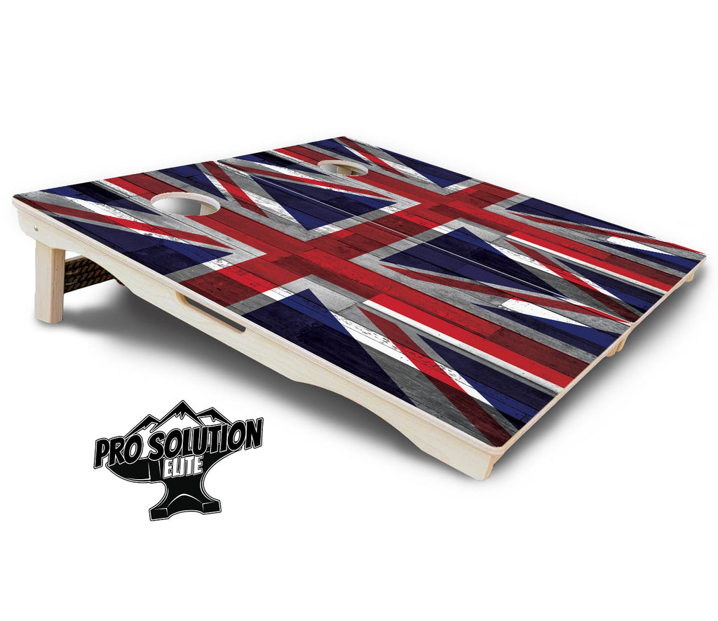 USA / Canada / Union Jack Plank Flag Cornhole Boards - Pro Solution Elite Series