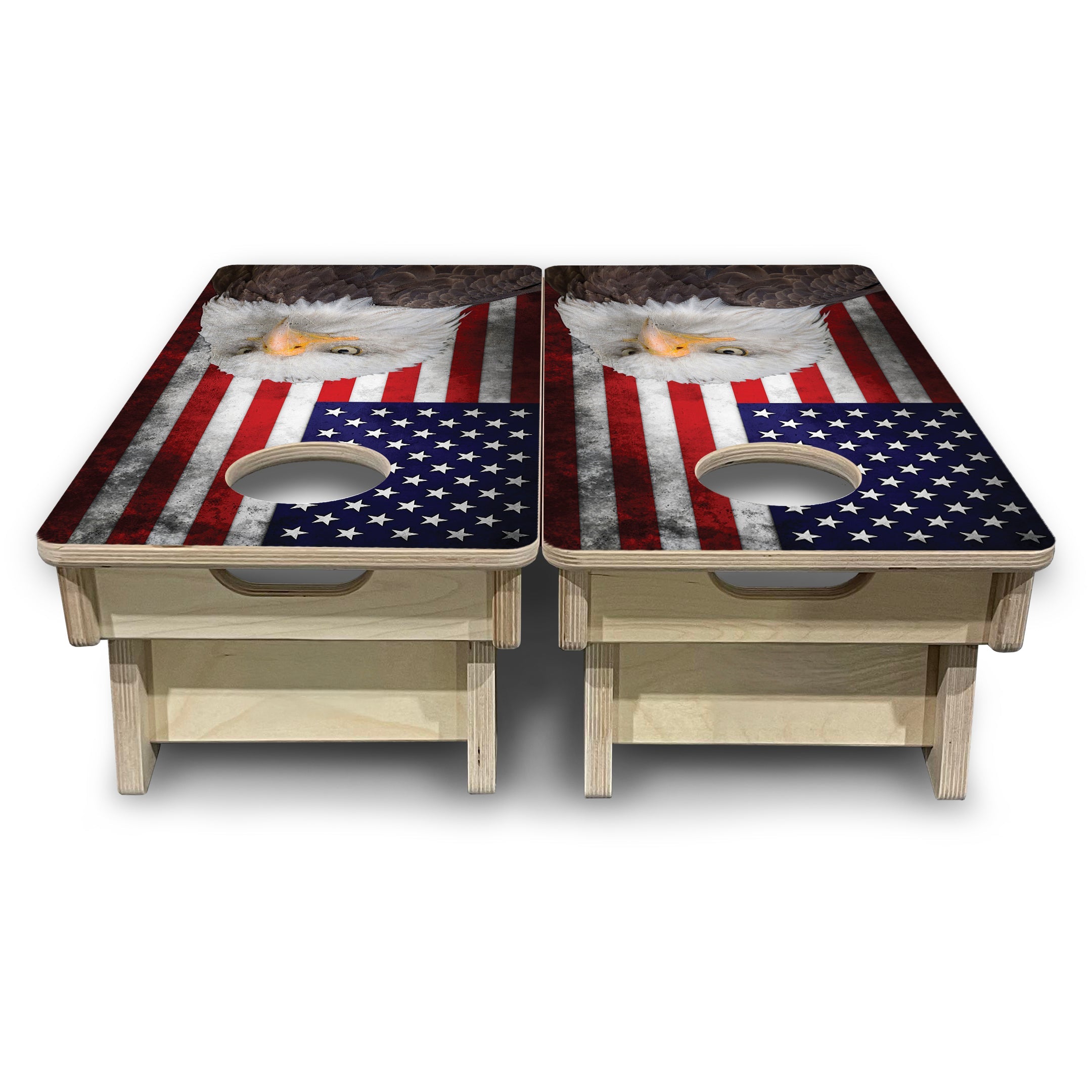 Eagle USA Flag - Mini or Vacation Size Cornhole Boards