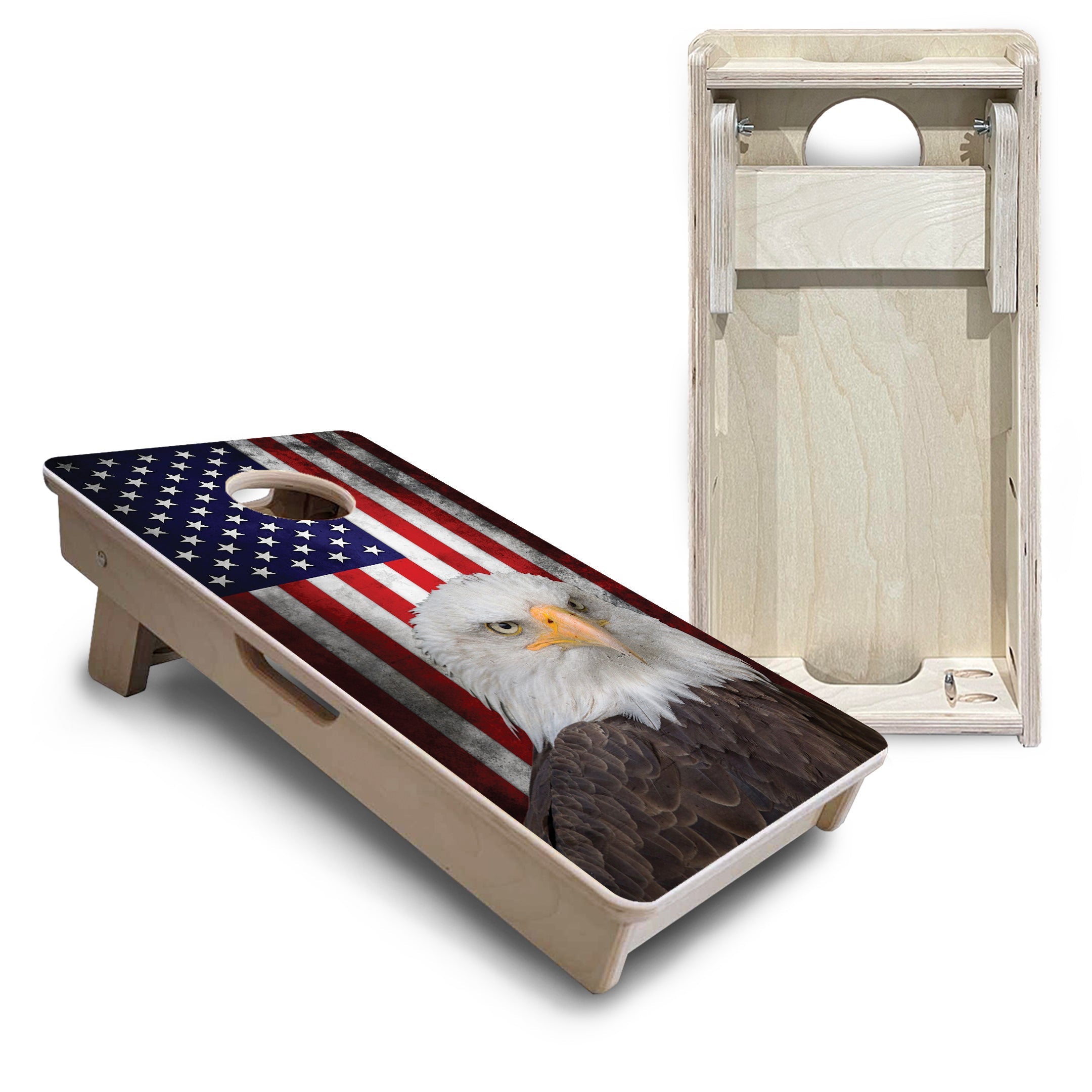 Eagle USA Flag - Mini or Vacation Size Cornhole Boards