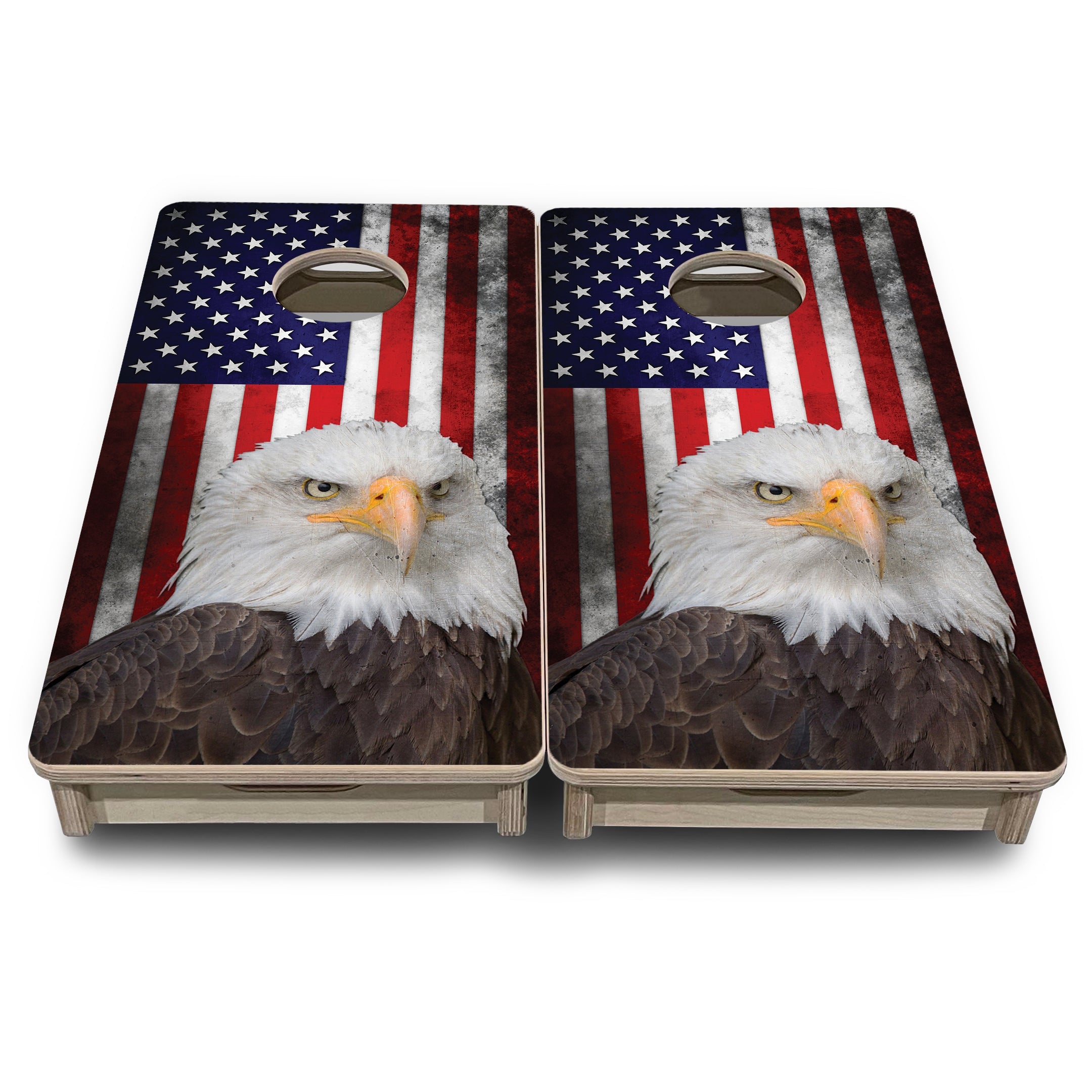 Eagle USA Flag - Mini or Vacation Size Cornhole Boards
