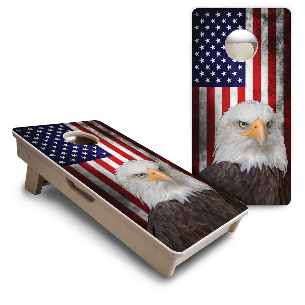 Eagle USA Flag - Mini or Vacation Size Cornhole Boards