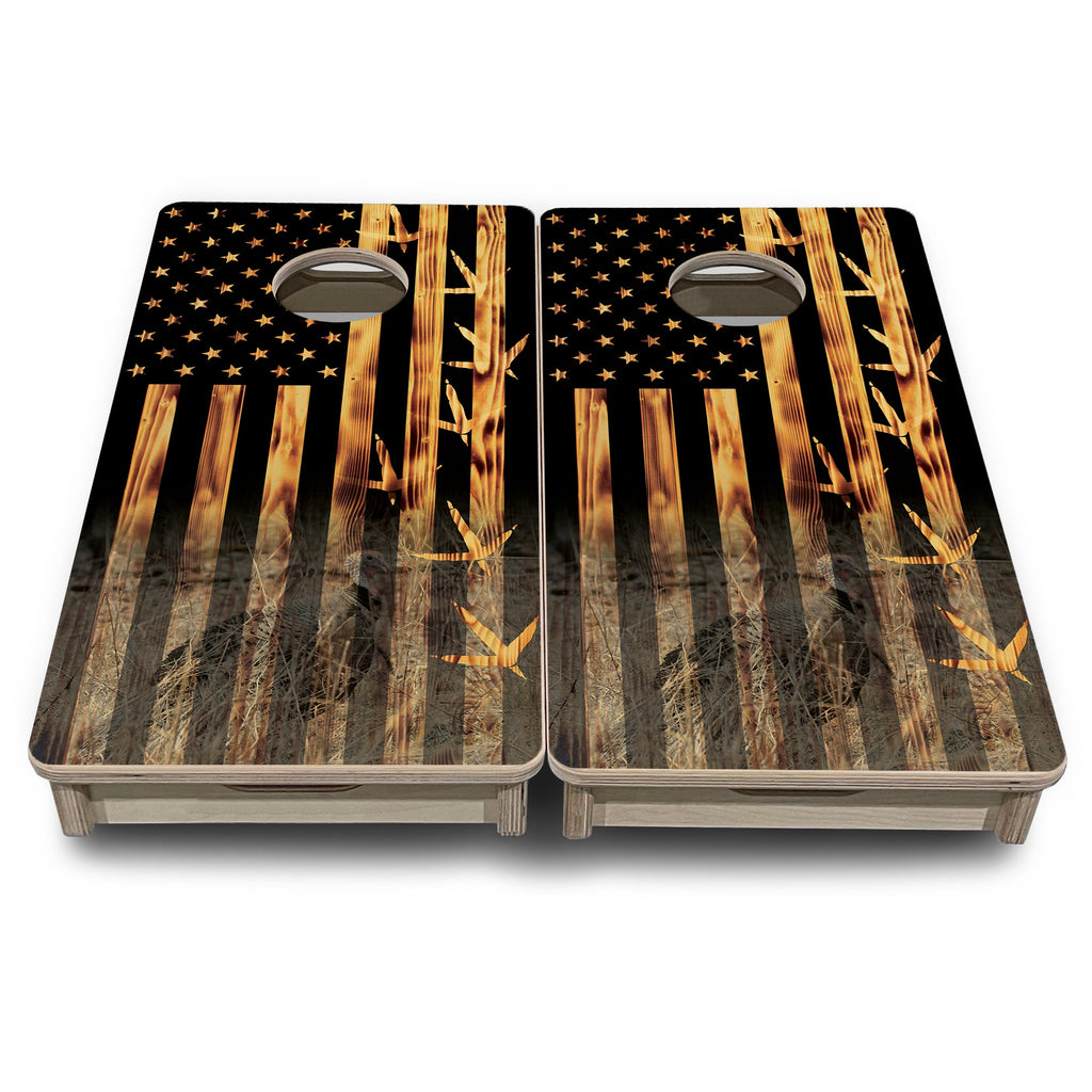 Hidden Turkey - Mini or Vacation Size Cornhole Boards
