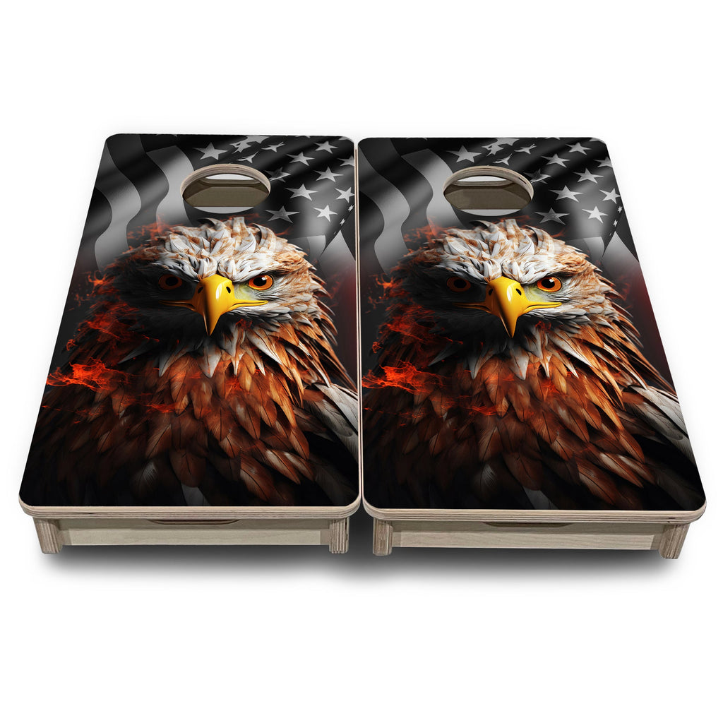 Fire Eagle - Mini or Vacation Size Cornhole Boards