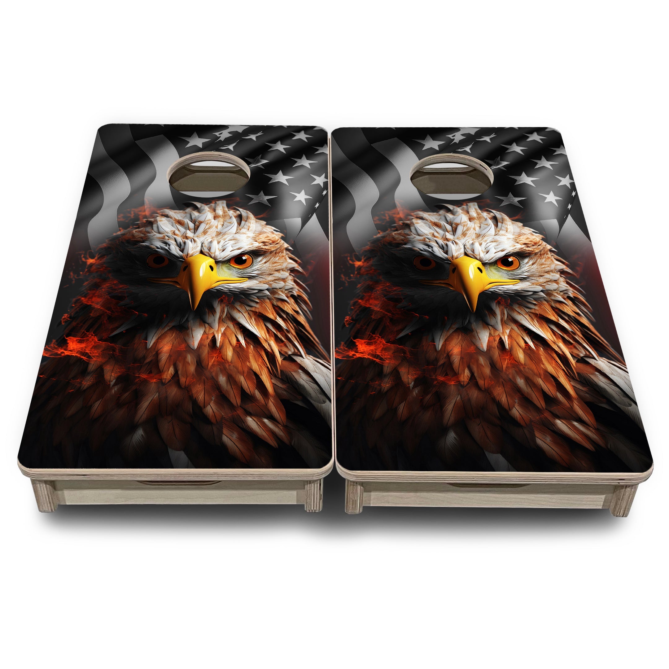 Fire Eagle - Mini or Vacation Size Cornhole Boards