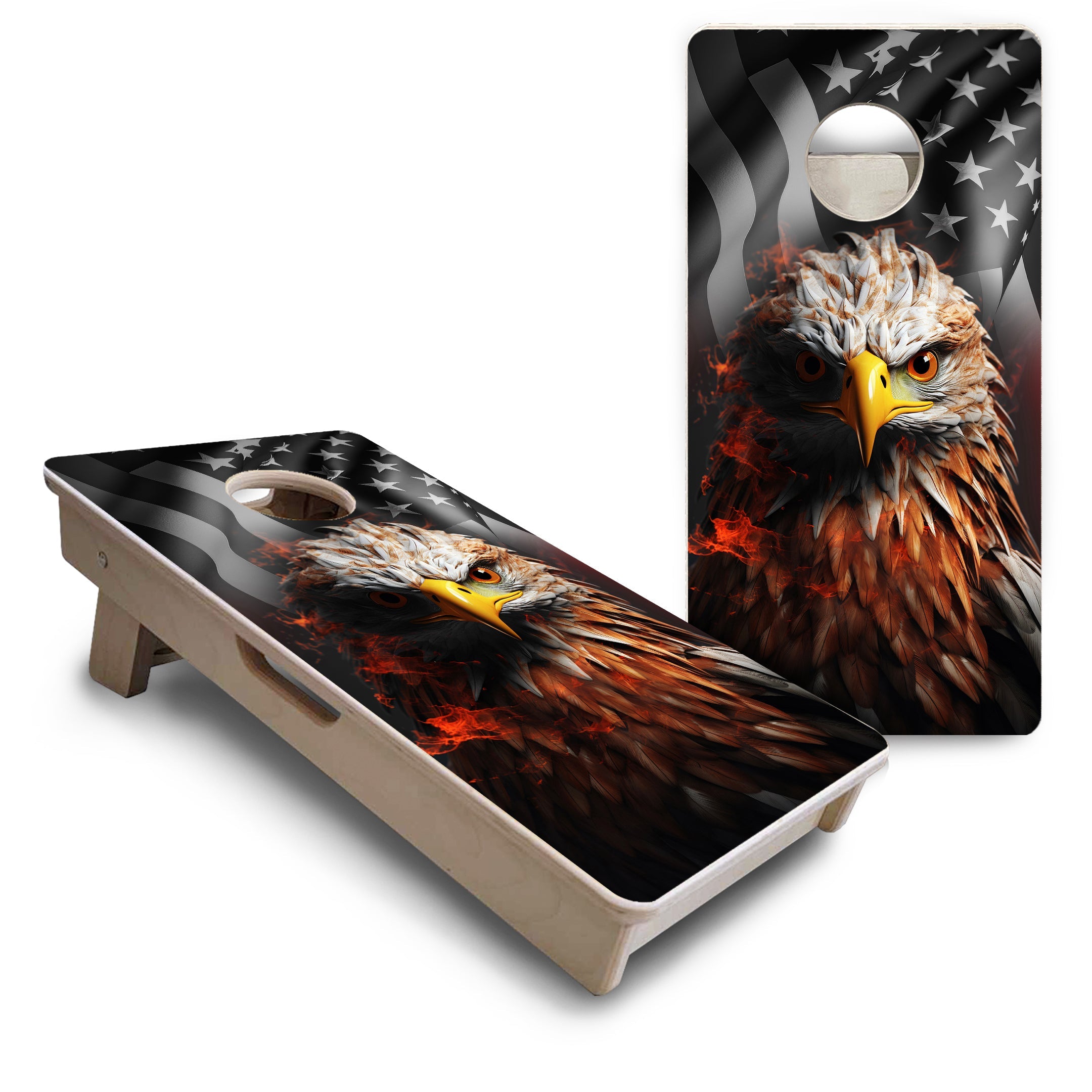 Fire Eagle - Mini or Vacation Size Cornhole Boards