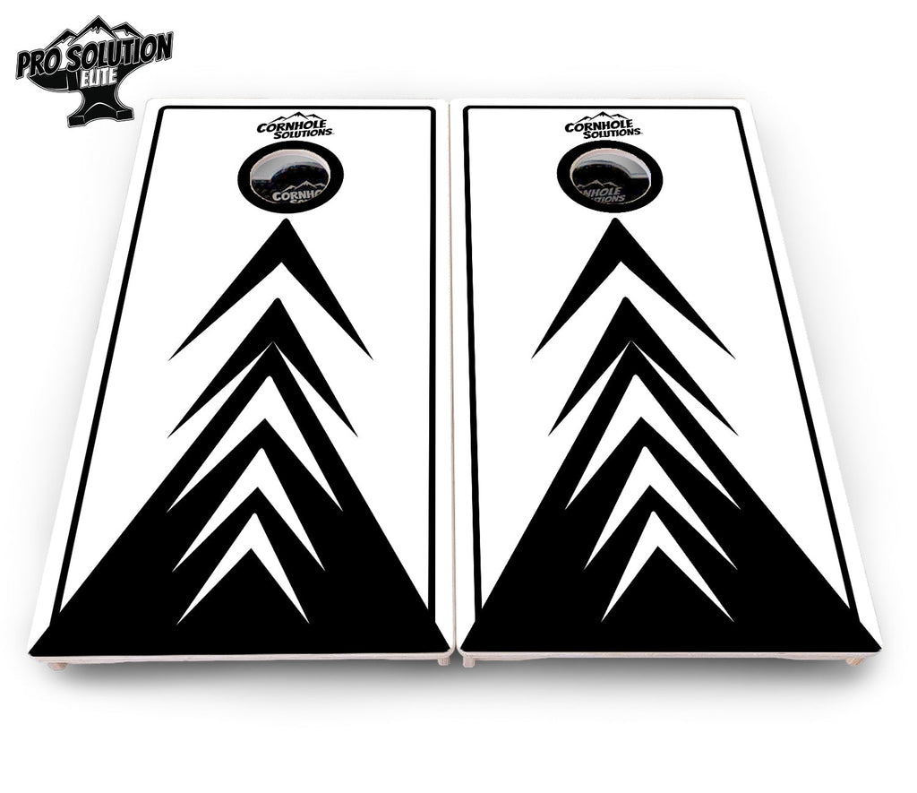 B&W Arrows Cornhole Boards - Pro Solution Elite Series