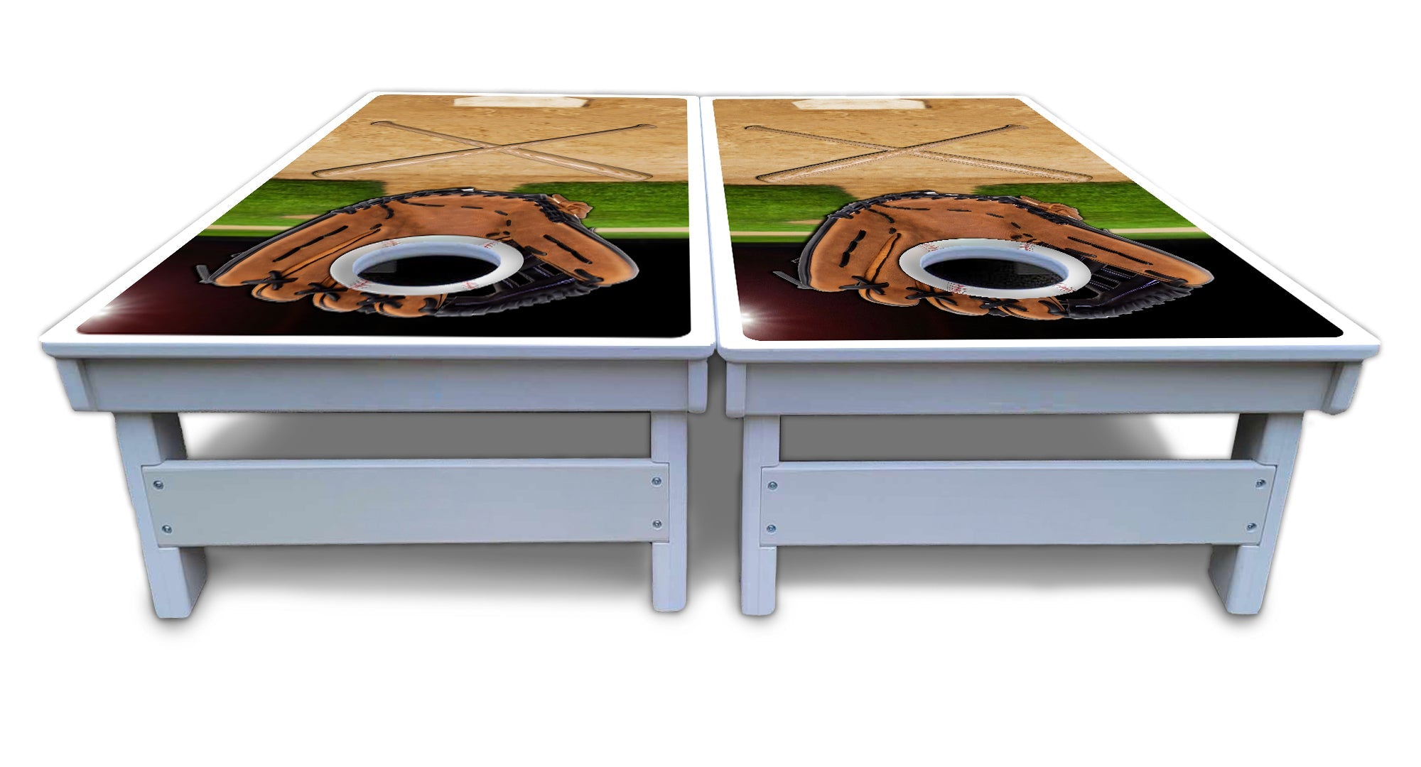 Baseball Theme Cornhole Boards - All Weather Series