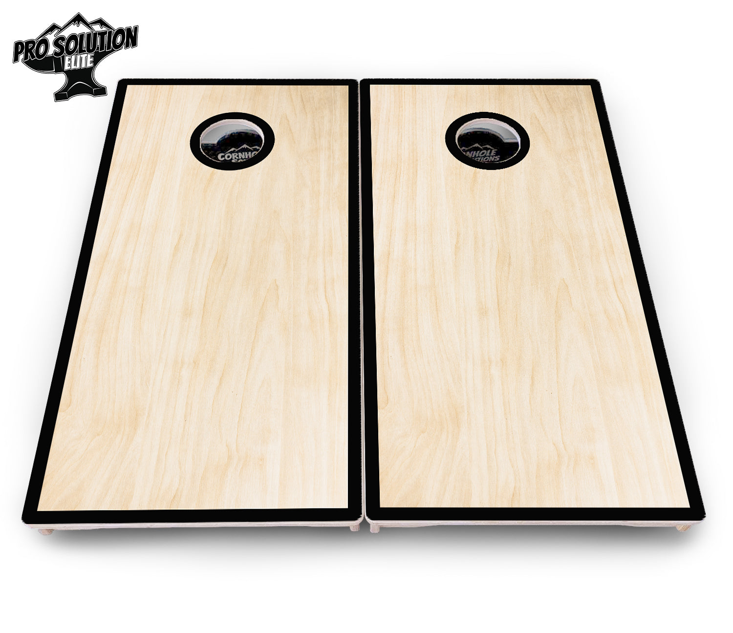 Red/Black Hole Ring Cornhole Boards - Pro Solution Elite Series