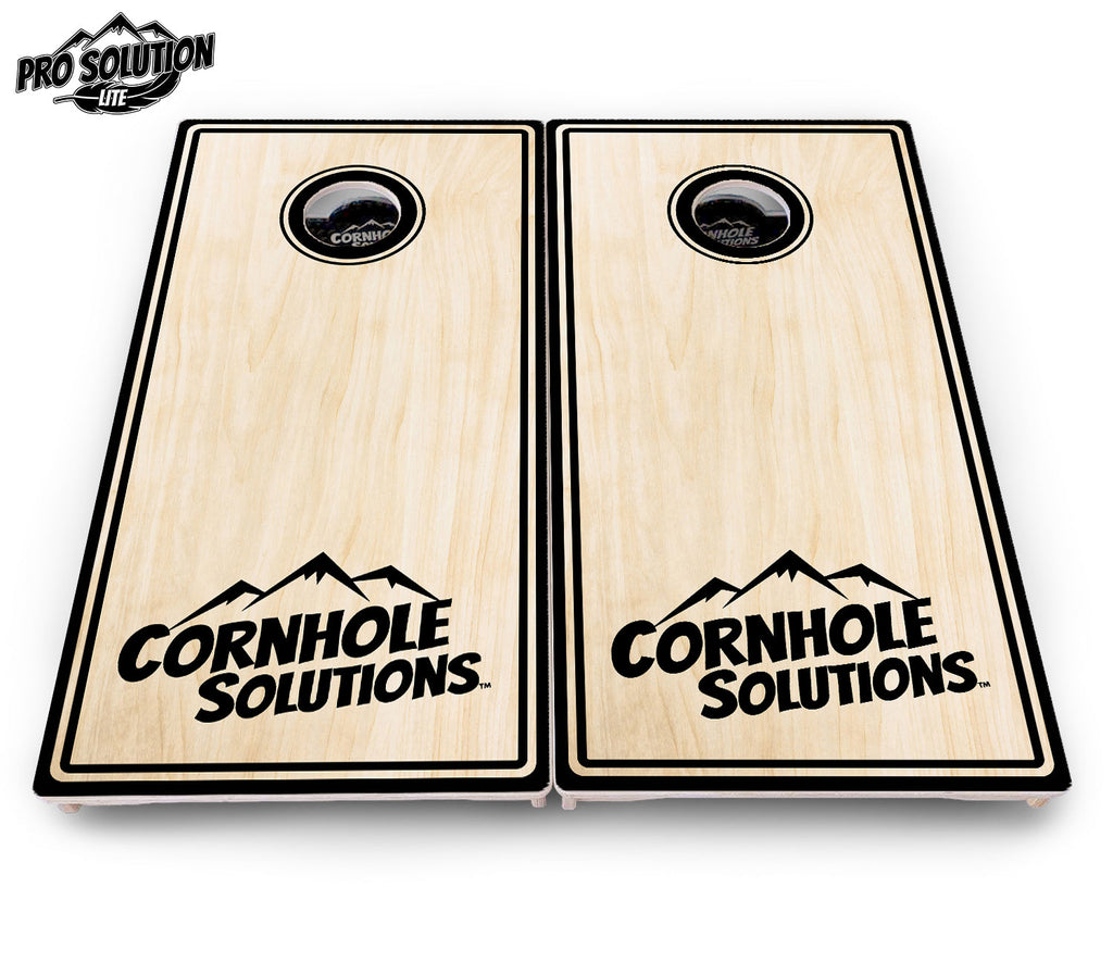 Pinstripe CS Logo Cornhole Boards - Pro Solution Lite Series