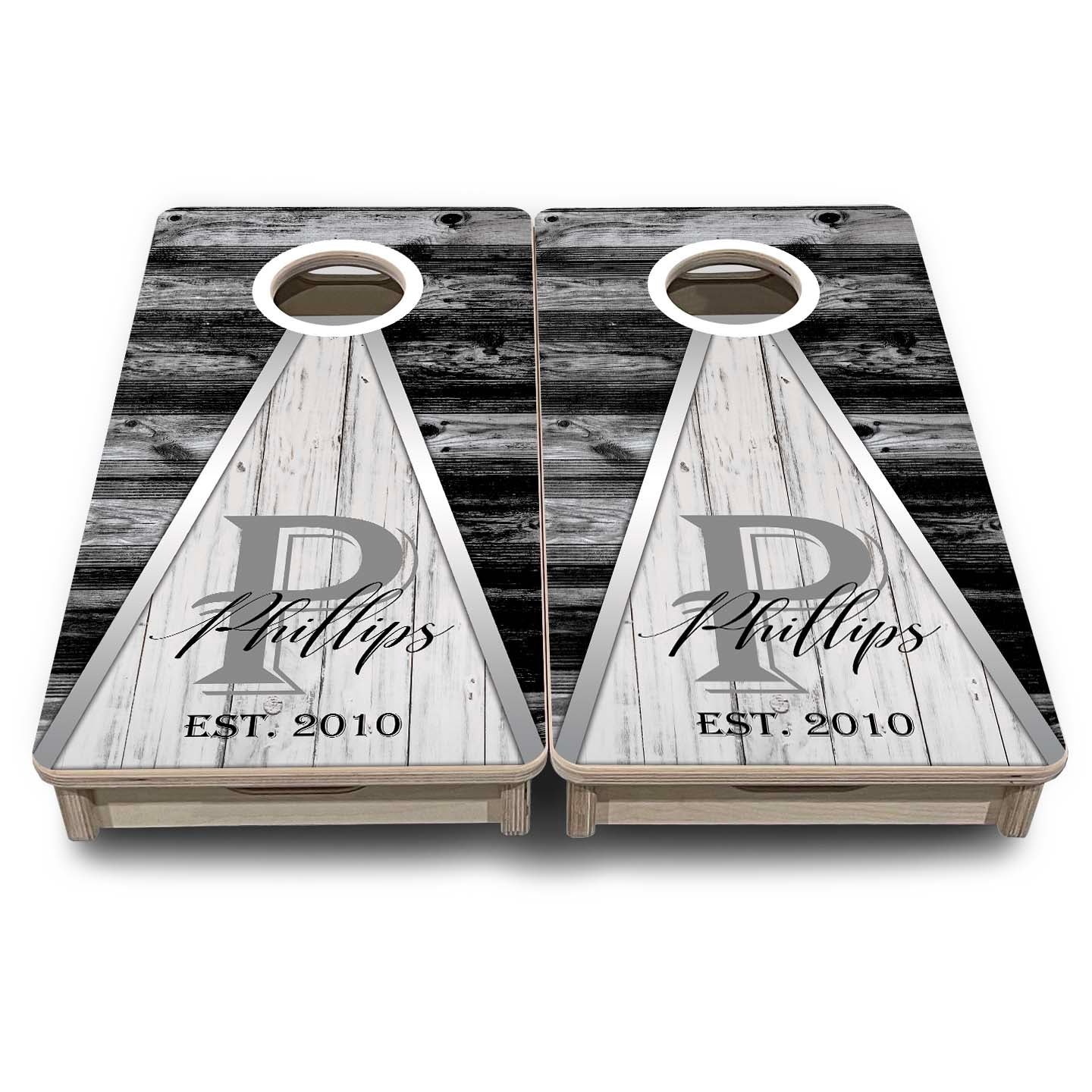 Wedding Triangle - Mini or Vacation Size Cornhole Boards