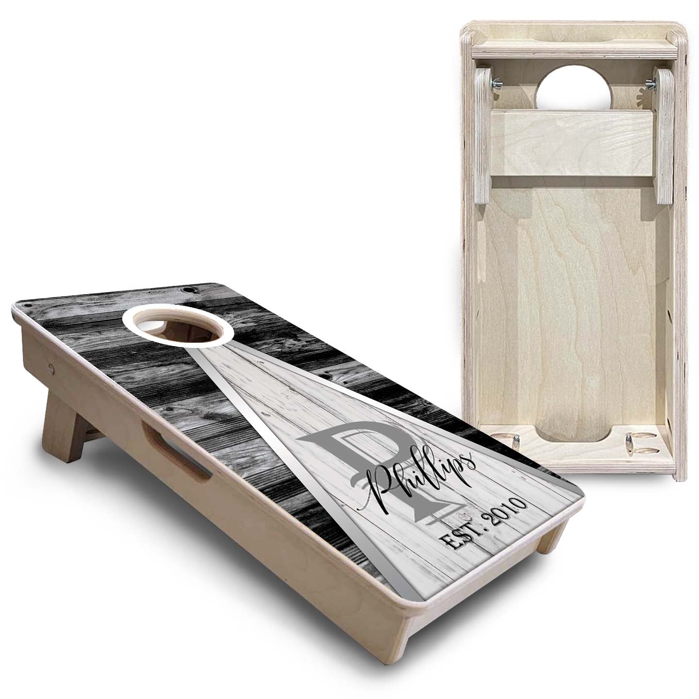 Wedding Triangle - Mini or Vacation Size Cornhole Boards