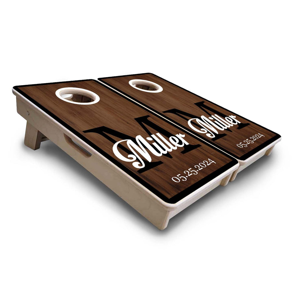 Wedding Letter Name Set - Mini or Vacation Size Cornhole Boards