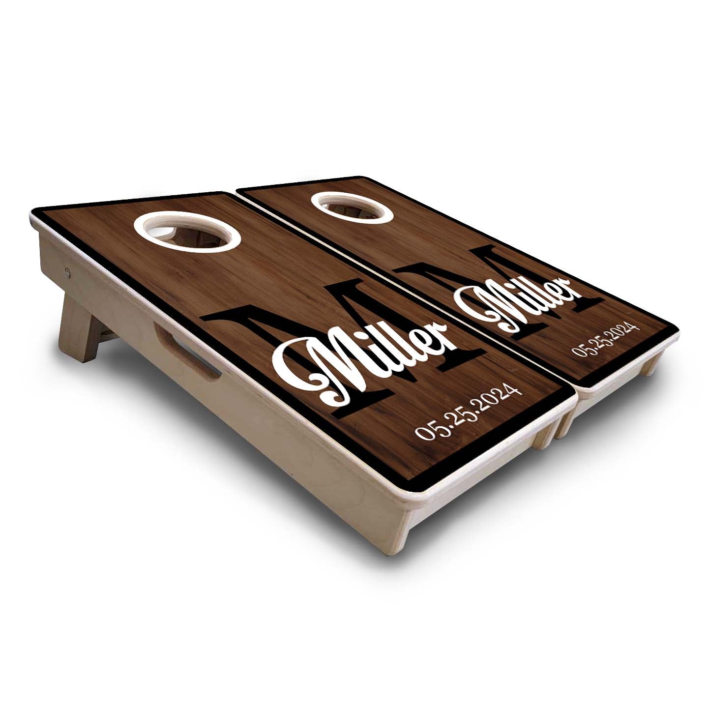 Wedding Letter Name Set - Mini or Vacation Size Cornhole Boards