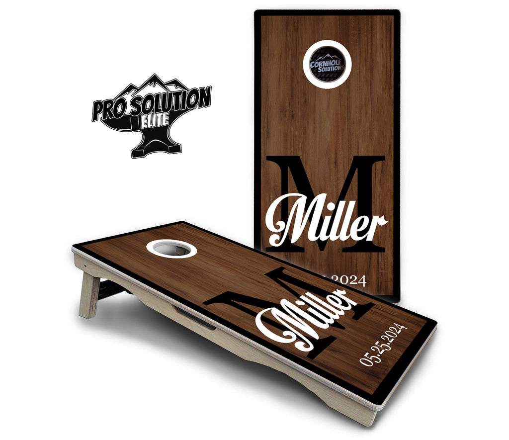 Wedding Letter Name Cornhole Boards - Pro Solution Elite Series