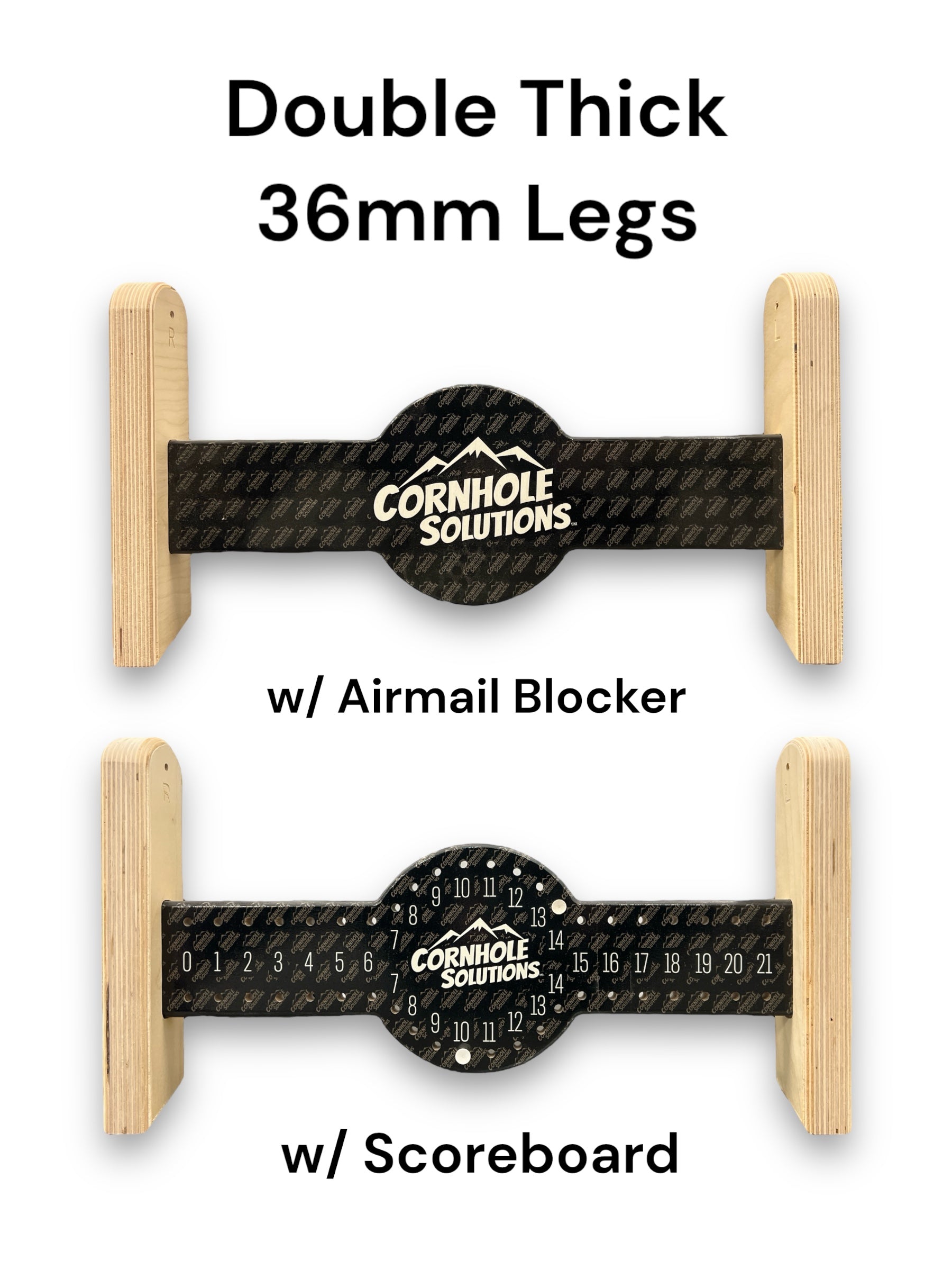 Colorado Wood Skyline Cornhole Boards - Pro Solution Elite Series