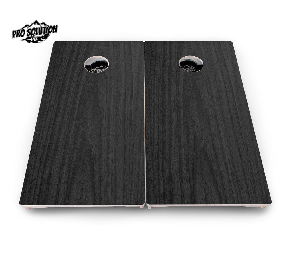 Dark Grey Wood Cornhole Boards - Pro Solution Lite Series