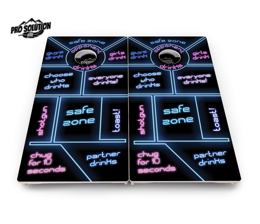 Drinking Game Cornhole Boards - Pro Solution Lite Series