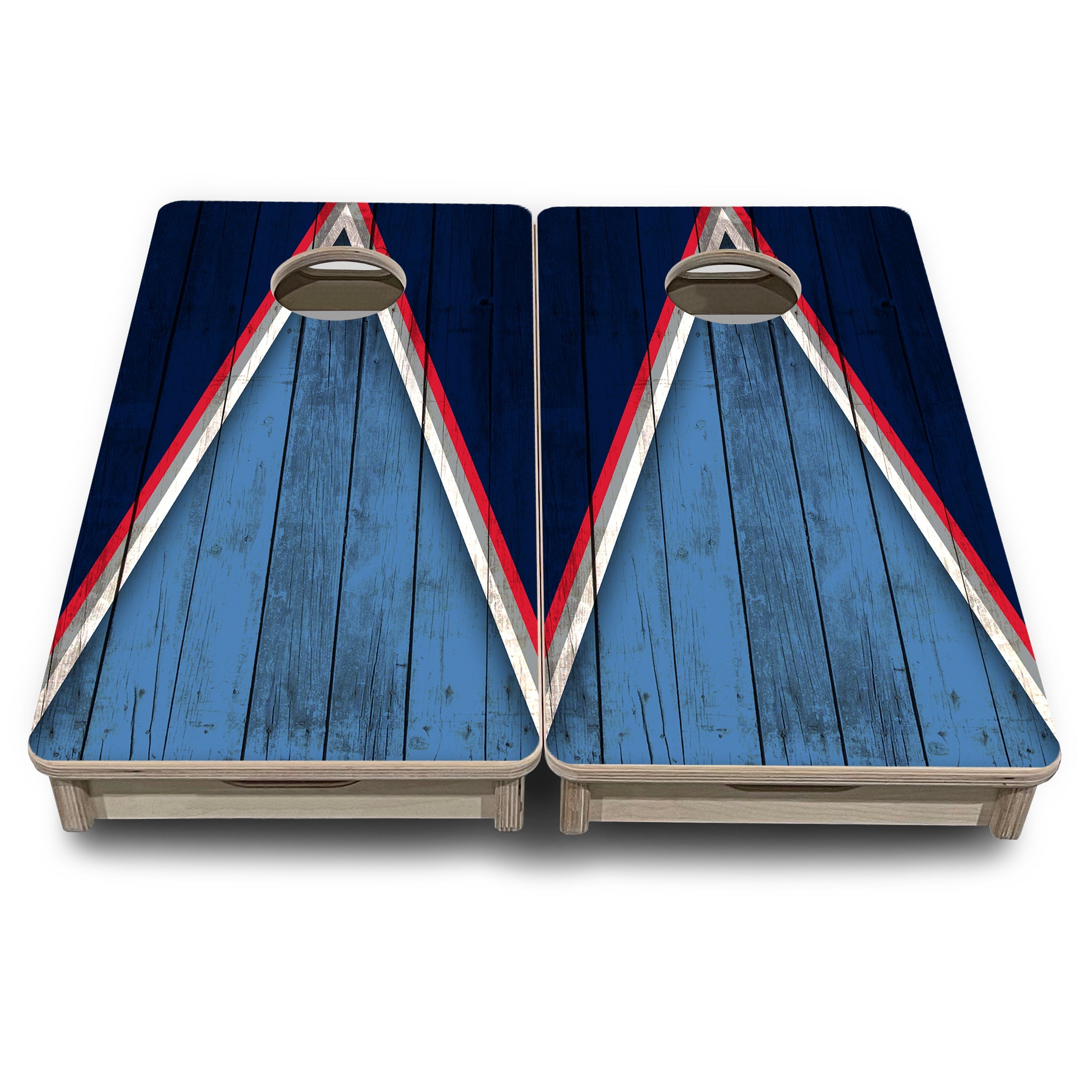 Team Color Triangle - Mini or Vacation Size Cornhole Boards