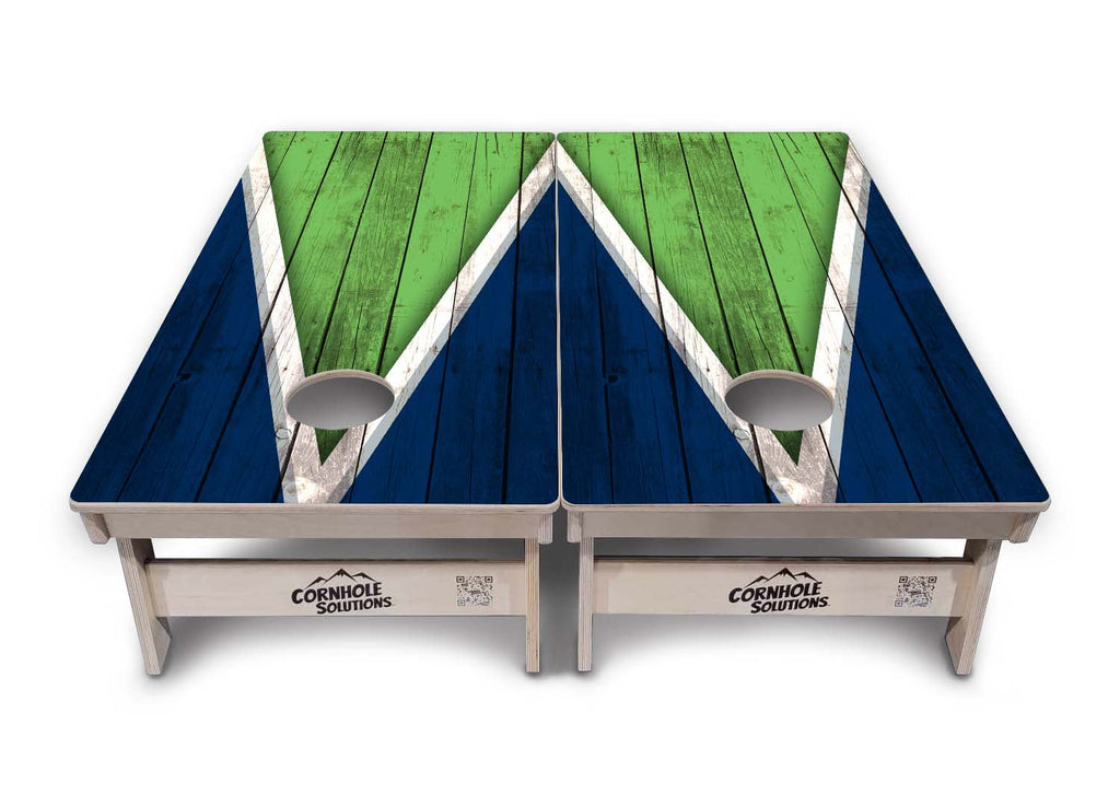 Team Color Triangle Cornhole Boards - Professional Tournament Series
