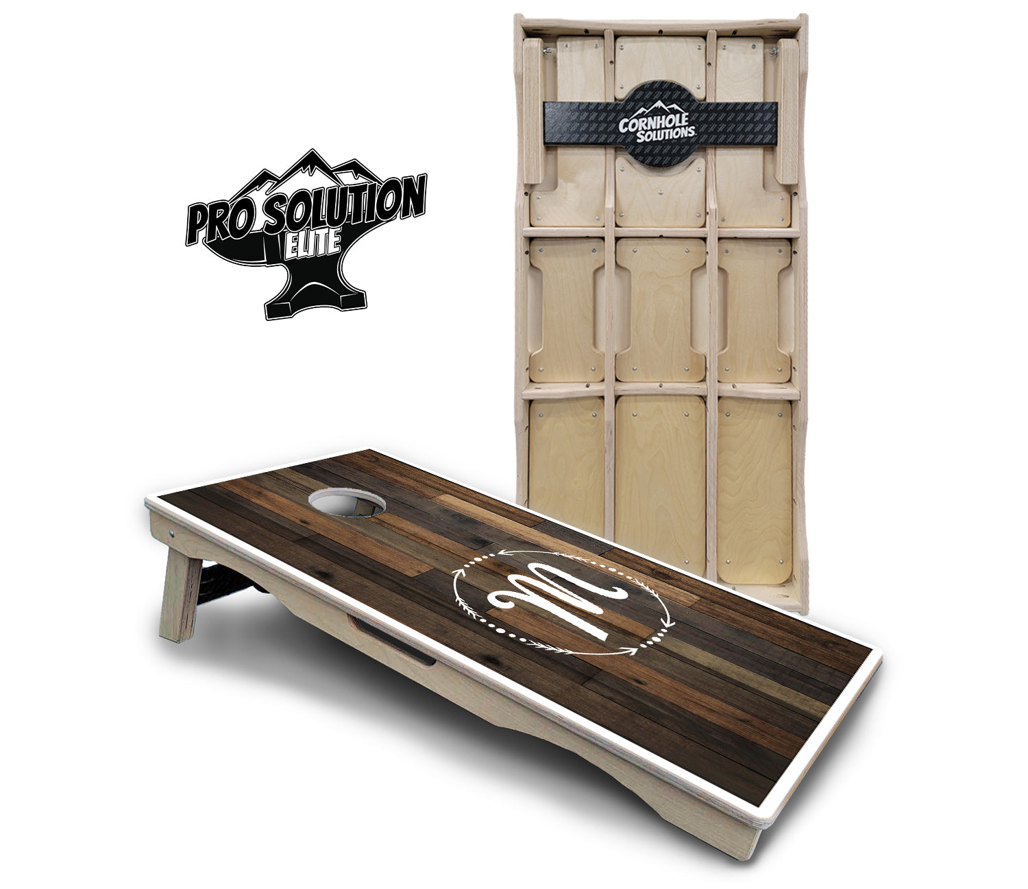 Wood Wreath Letter Cornhole Boards - Pro Solution Elite Series