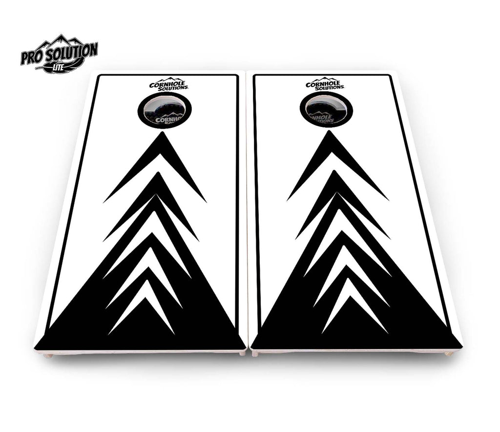 B&W Arrow Cornhole Boards - Pro Solution Lite Series
