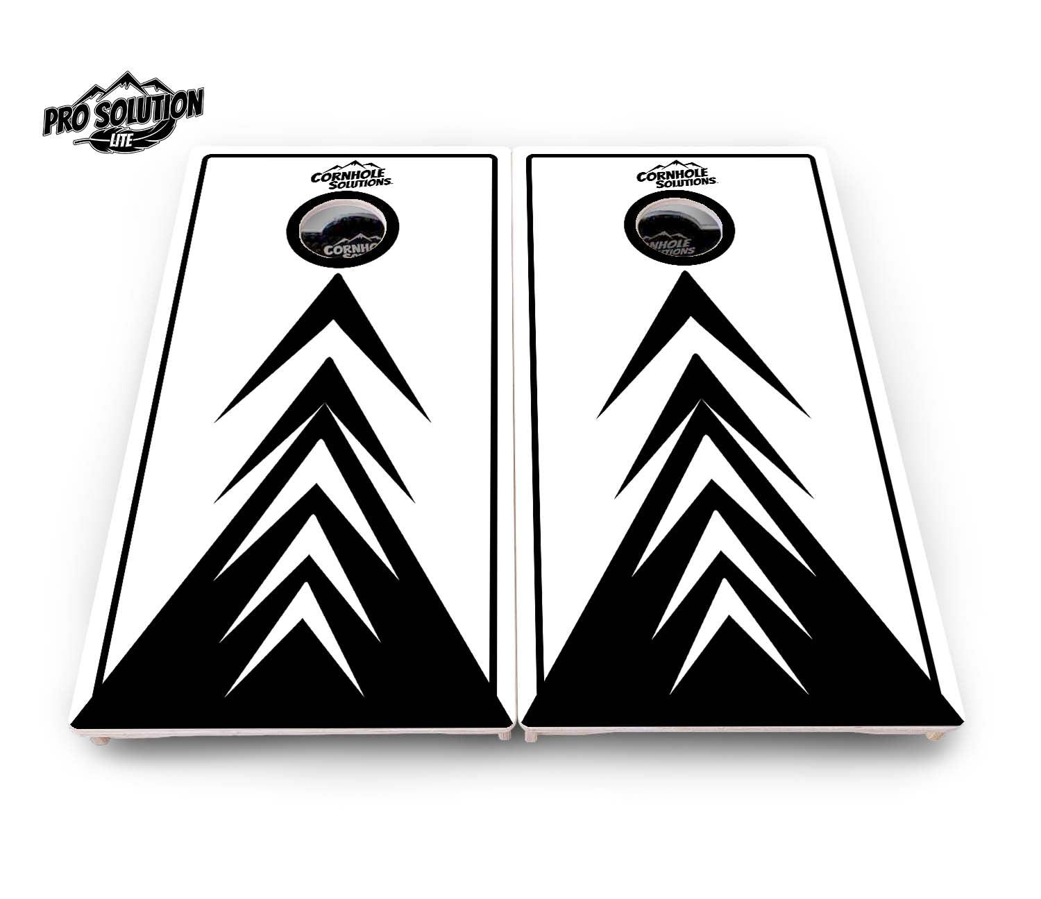 B&W Arrow Cornhole Boards - Pro Solution Lite Series