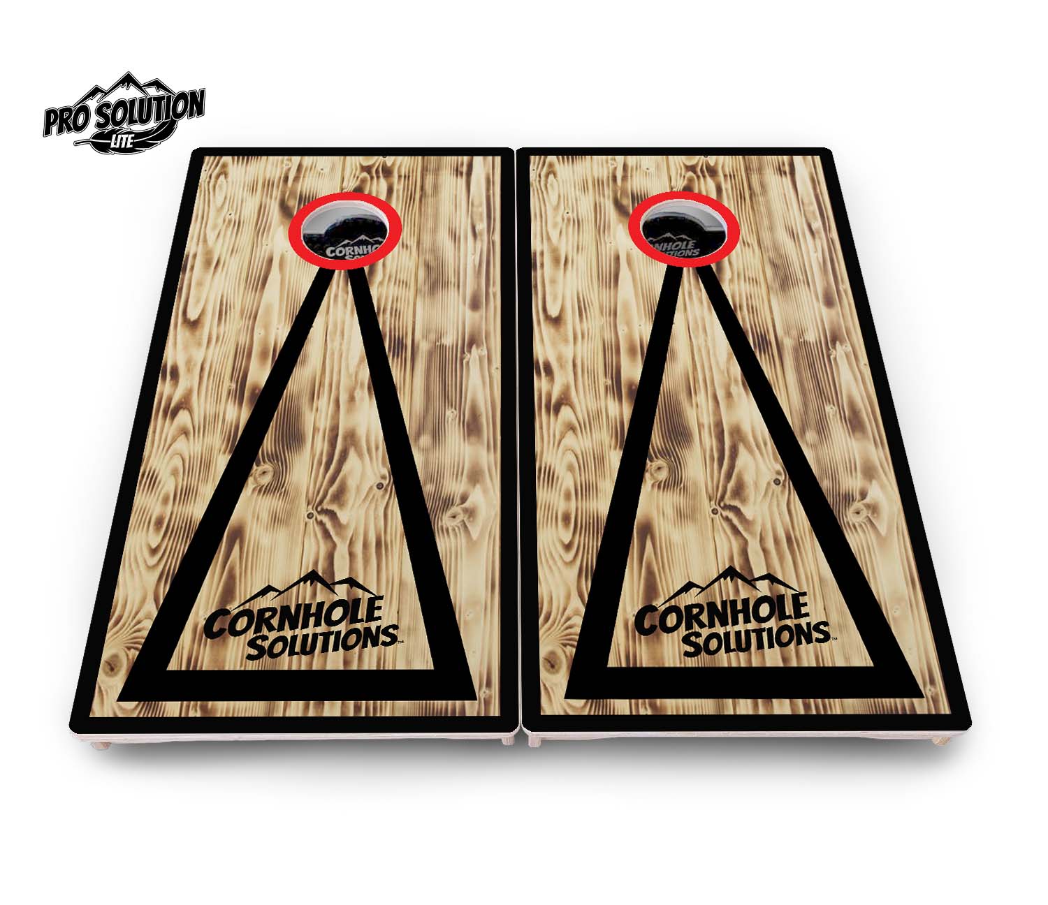 Burnt Triangle Cornhole Boards - Pro Solution Lite Series