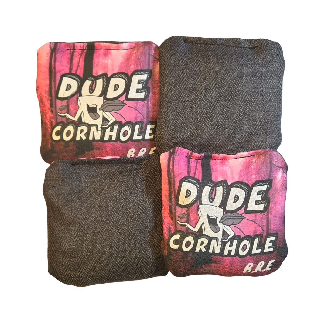 Pink Woods - B.R.E Cornhole Bags (Set of 4)