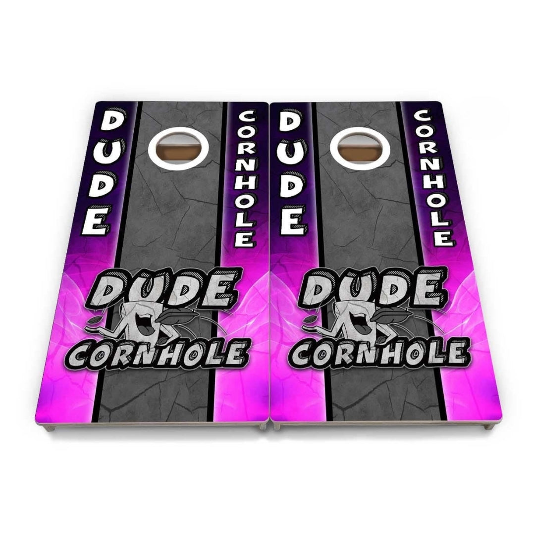 Purple DC Logo Cornhole Boards - Profesional Tournament Series