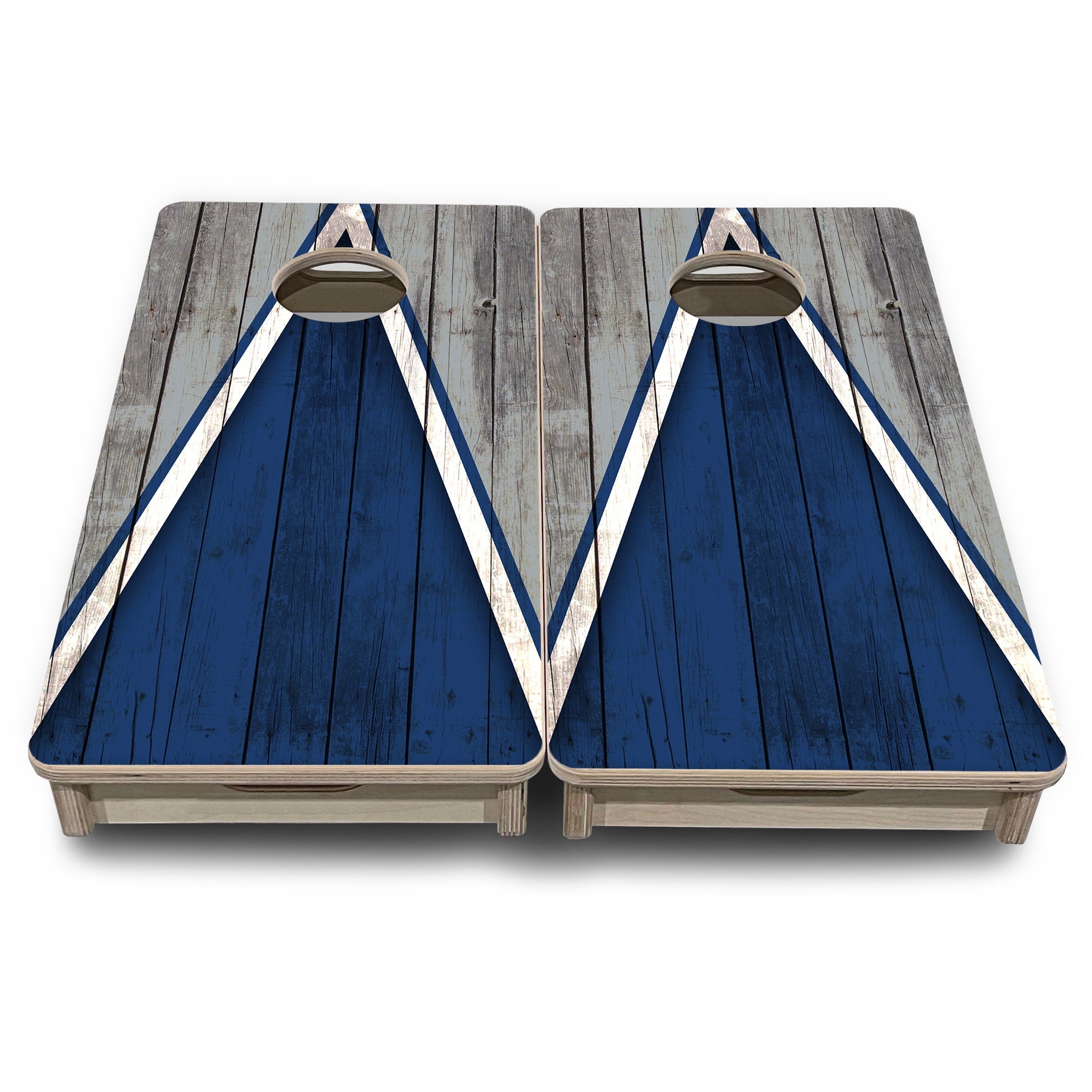 Team Color Triangle - Mini or Vacation Size Cornhole Boards