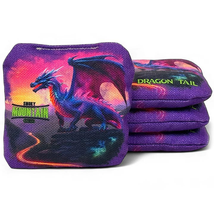 Smoky Mountain Bag Co – Professional Cornhole Bags (Set of 4) Dragon Tail
