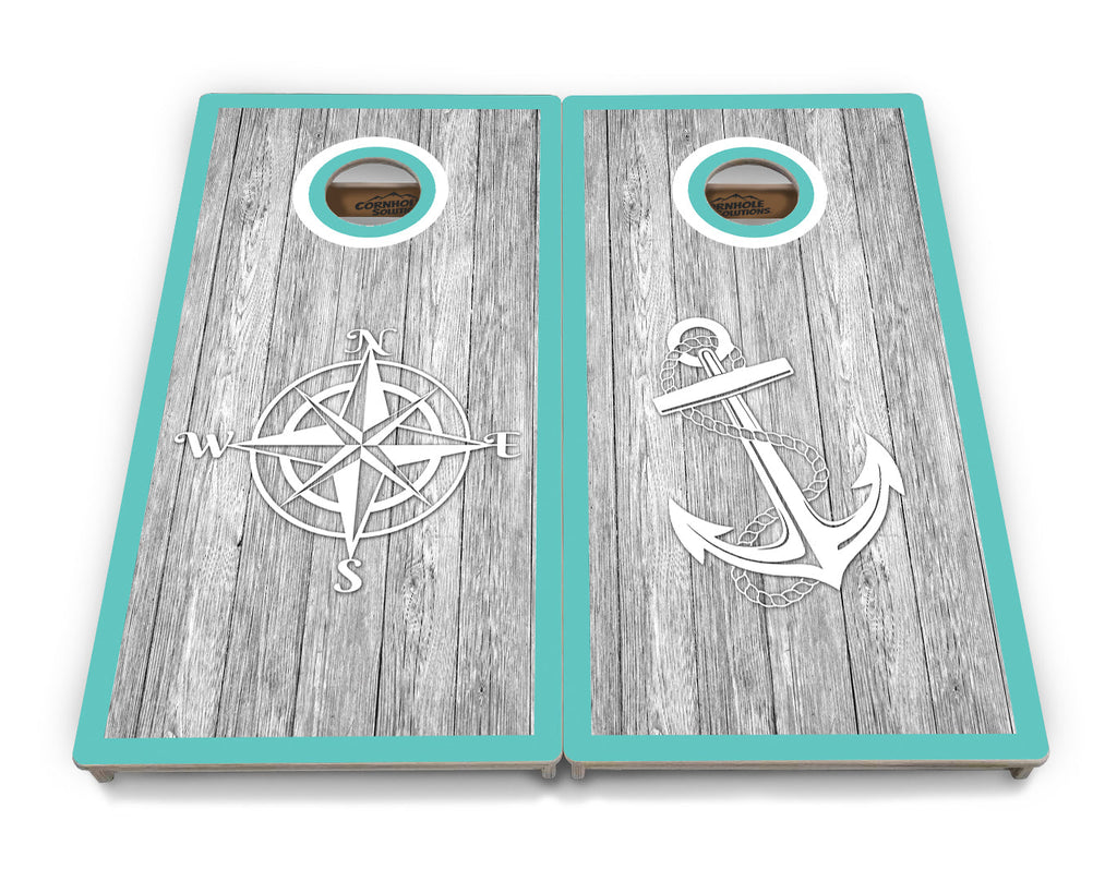 Anchor & Compass Cornhole Boards - Professional Tournament Series
