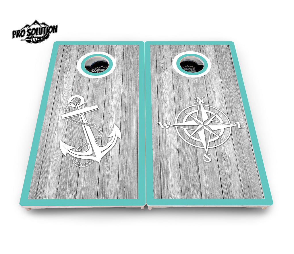 Anchor & Compass Cornhole Boards - Pro Solution Lite Series