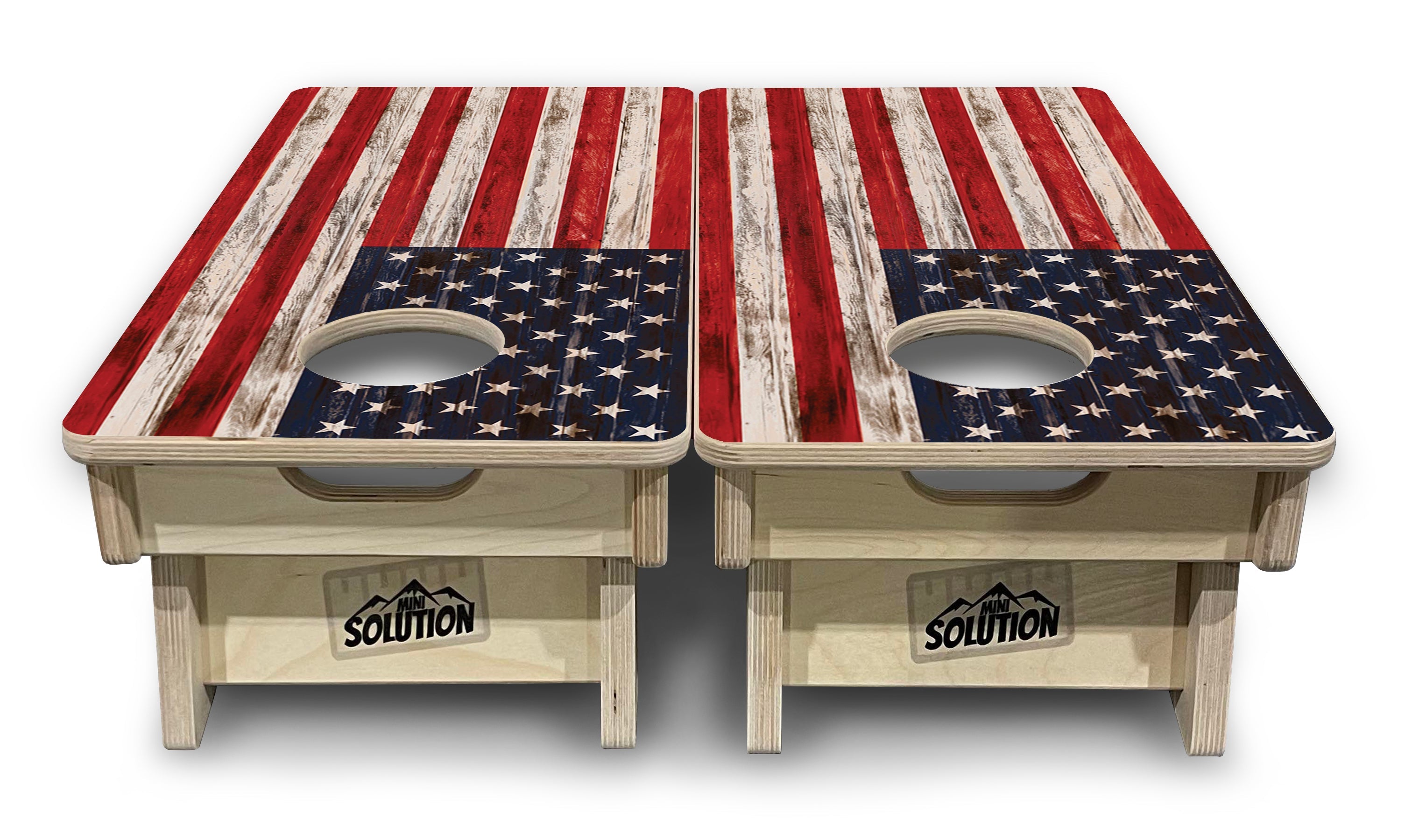 Antique Flag - Mini or Vacation Size Cornhole Boards