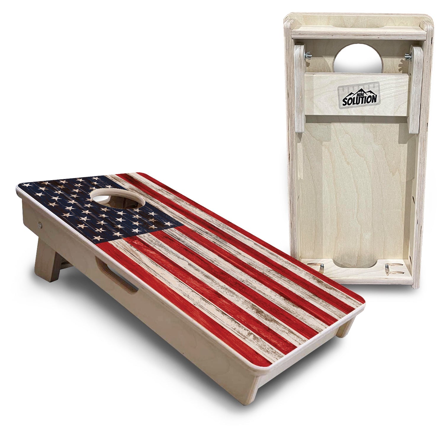 Antique Flag - Mini or Vacation Size Cornhole Boards