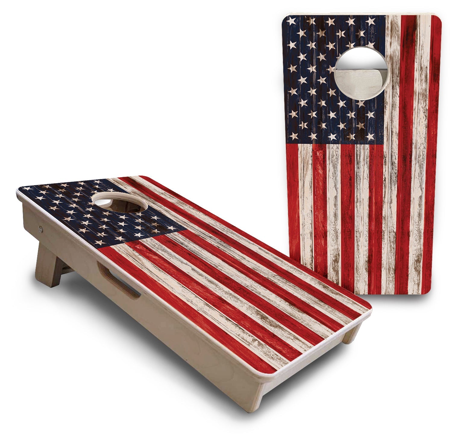 Antique Flag - Mini or Vacation Size Cornhole Boards